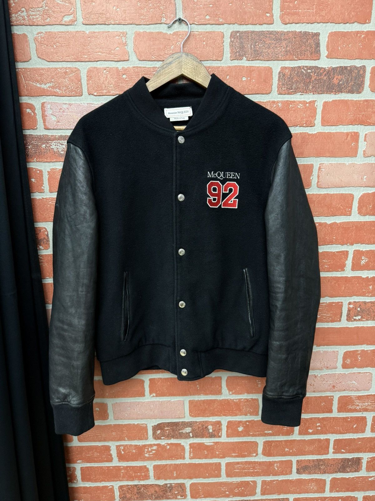 Alexander McQueen Alexander McQueen Mainline "92" Varsity Jacket Wool Size 50 Size US M / EU 48-50 / 2 - 1 Thumbnail