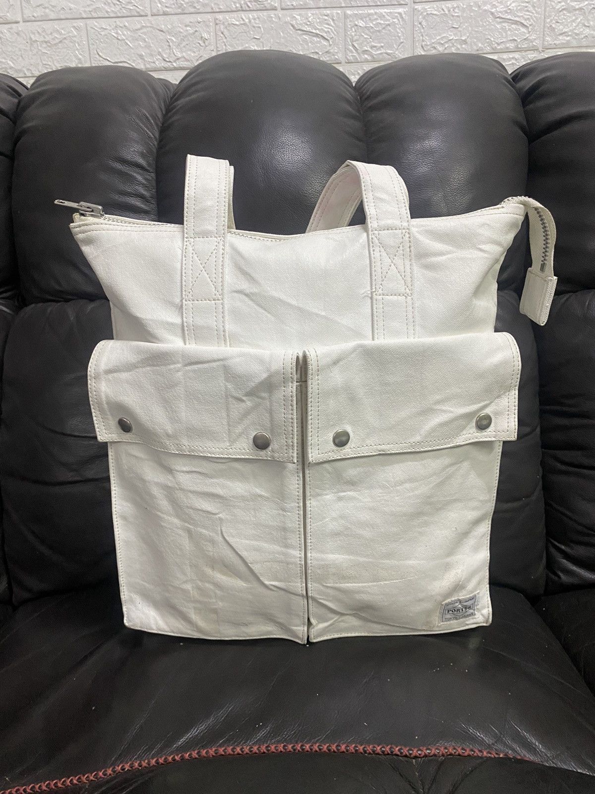Japanese Brand × Porter Authentic Porter White Tote Shoulder Bag Size ONE SIZE - 2 Thumbnail