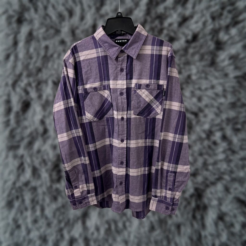 Burton Burton Shirt Mens Sz Small Purple Plaid Flannel Button Down Pockets Long Sleeve Size US S / EU 44-46 / 1 - 1 Thumbnail