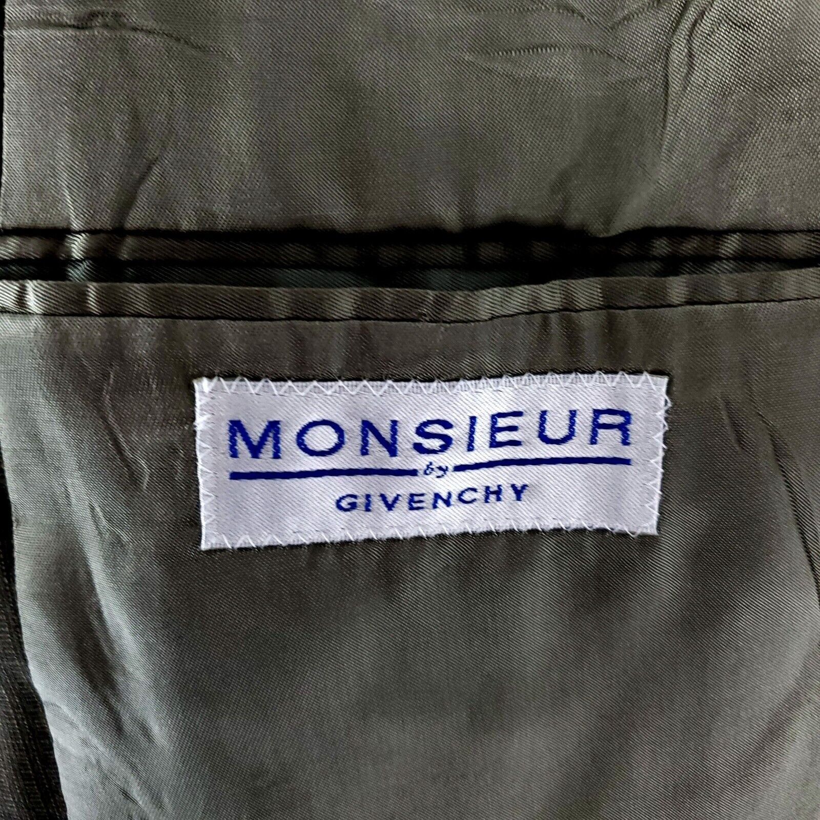Givenchy Givenchy Monsieur Wool 4 Button Sport Coat 40R Green Check S Size 40R - 7 Thumbnail