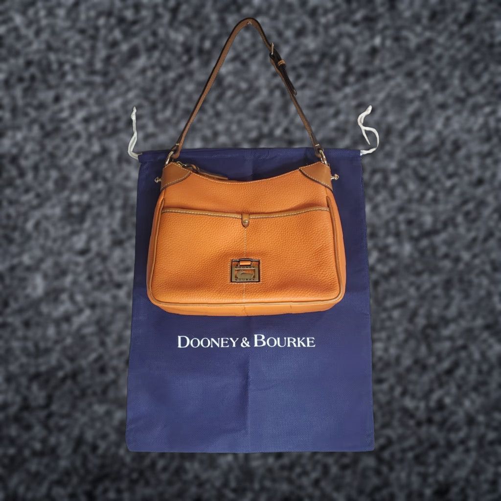 Dooney & Bourke VINTAGE Dooney & Bourke Pebble Grain Kimberley Crossbody Shoulder Bag- Orange Size ONE SIZE - 1 Thumbnail