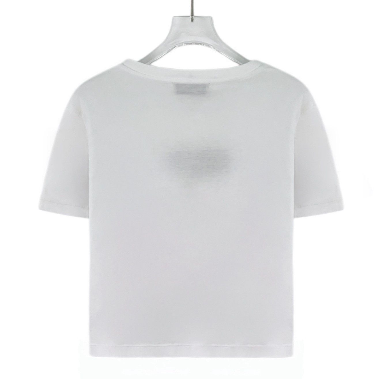 Miu Miu Miu Miu 23 White Logo Sequin Cotton Crew Neck T-Shirt K26WX Size S / US 4 / IT 40 - 2 Thumbnail