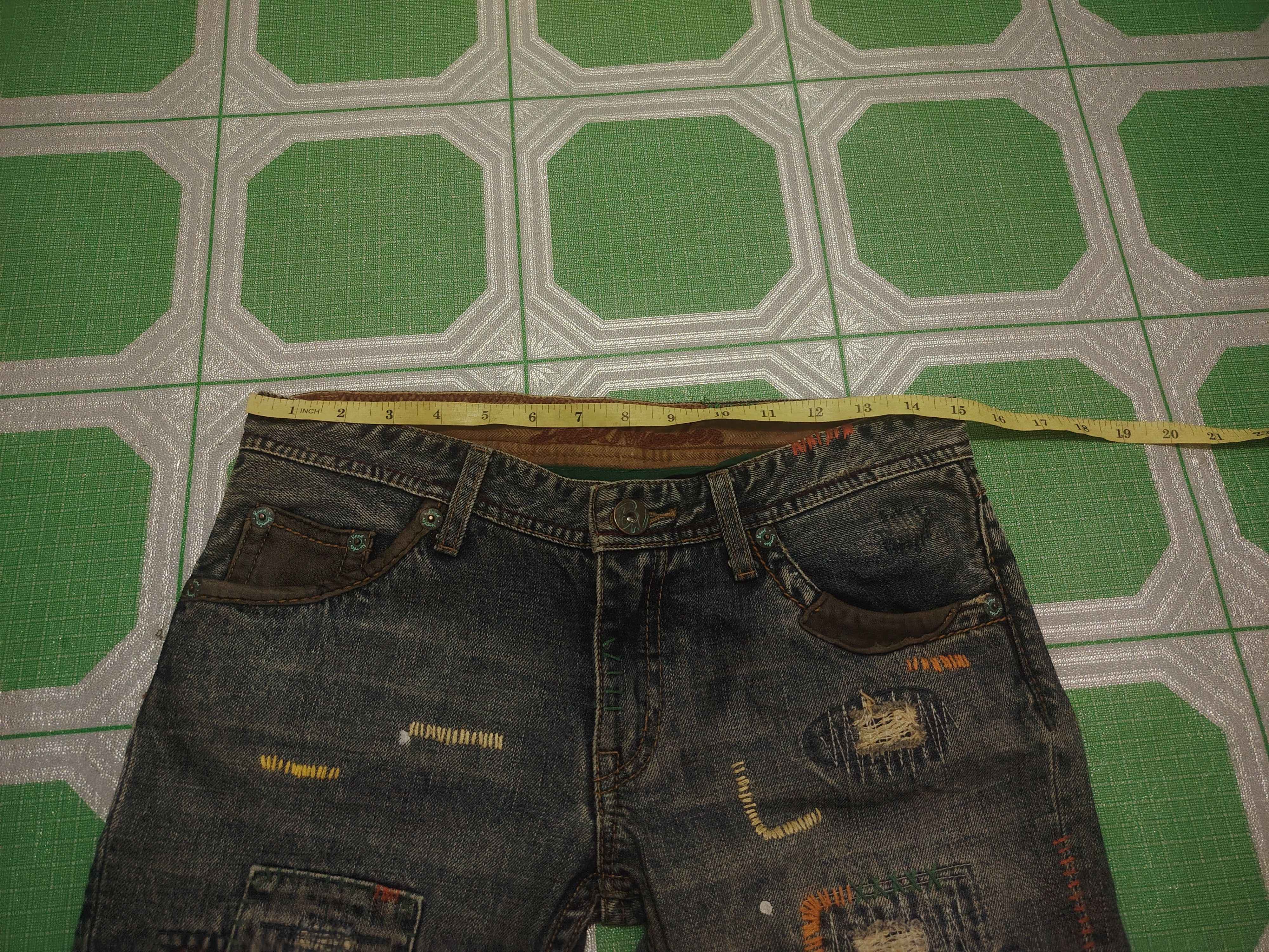 Who Decides War Japanese Back Number Patchwork Boro Flared Jeans Distressed Size US 30 / EU 46 - 20 Thumbnail