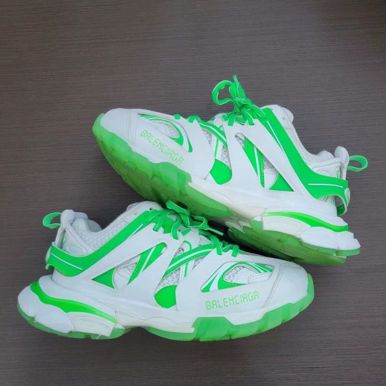 Balenciaga Balenciaga Track Sneakers in White Green-2506 Size US 6 / EU 39 - 4 Thumbnail