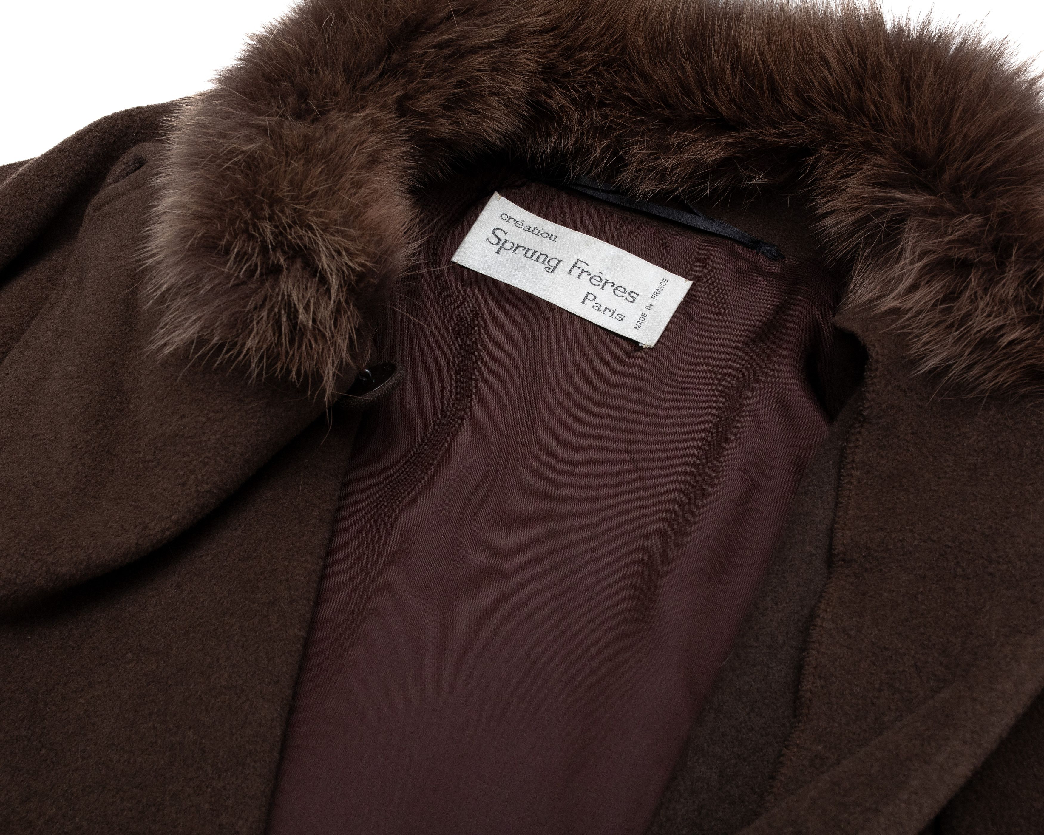 Other CRÉATION SPRUNG FRÈRES Angora Wool Blend Pincho w Fur Trim Size ONE SIZE - 6 Thumbnail