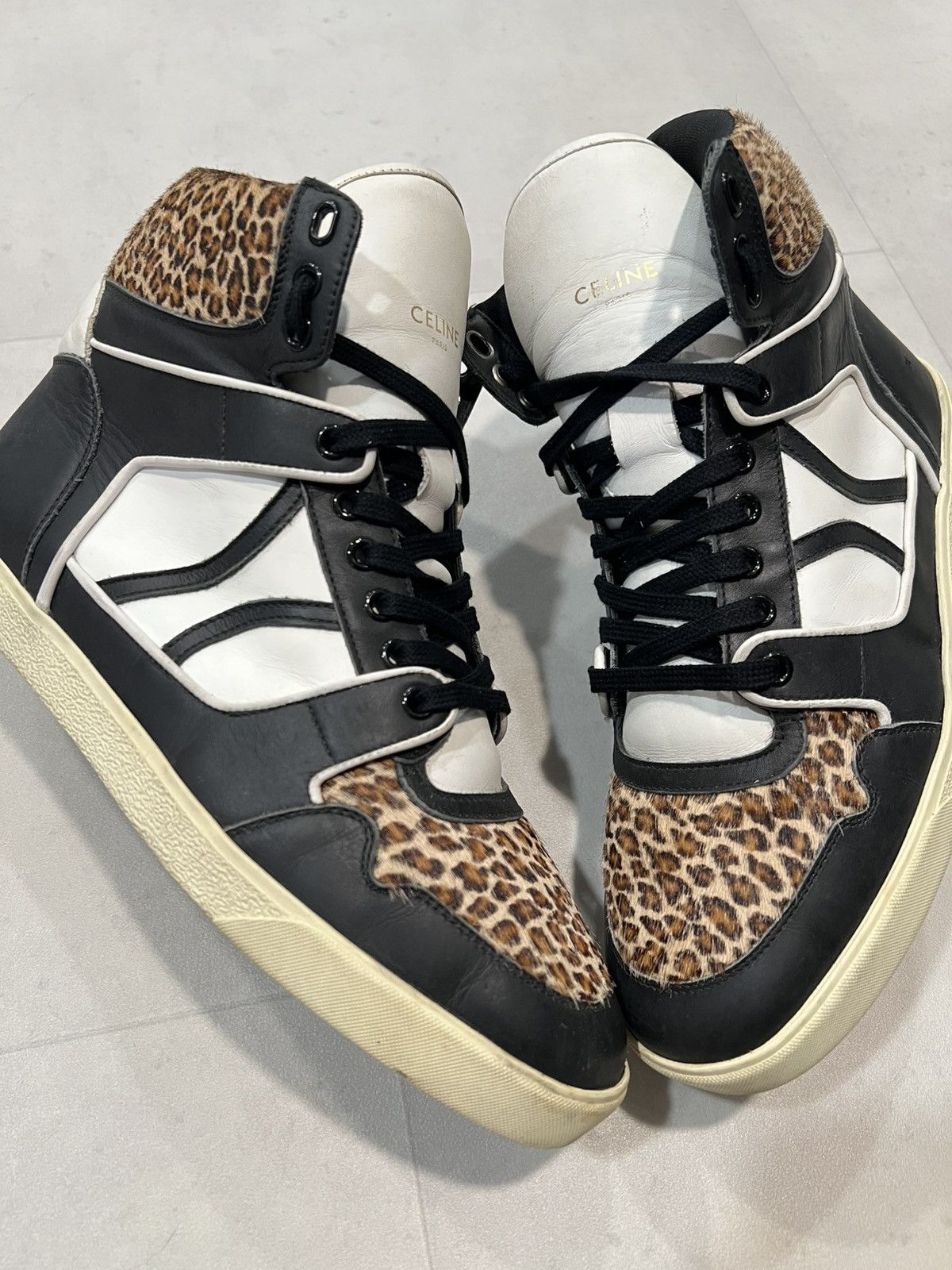 Celine Celine leopard Break High Tops Size US 9 / EU 42 - 3 Thumbnail