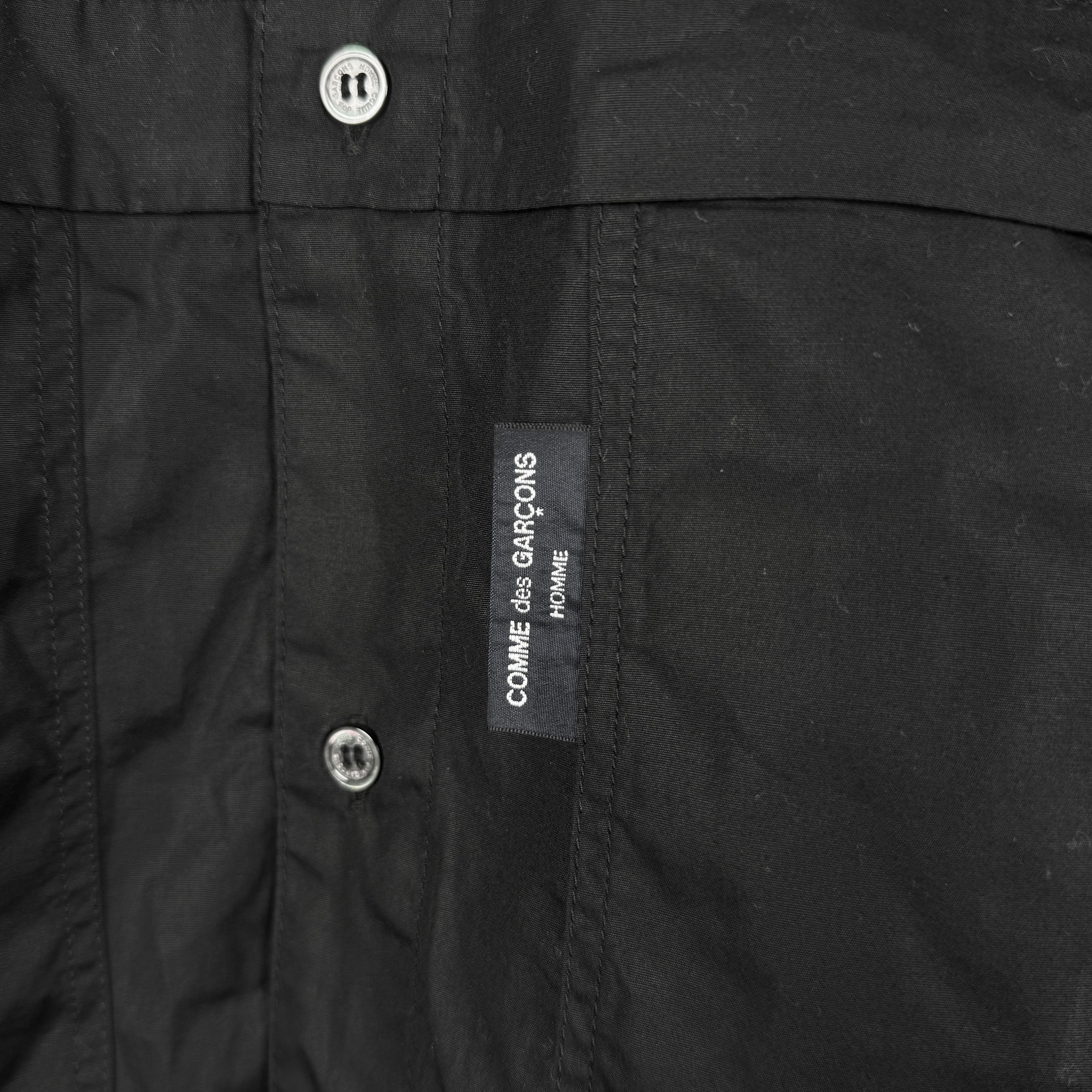 Comme des Garcons Comme des Garcons Homme Drawstring L/S Shirt - Black Size US M / EU 48-50 / 2 - 3 Thumbnail