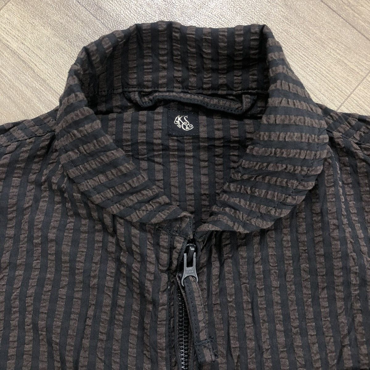 Kaptain Sunshine Vintage Kaptain Sunshine Striped Jacket Designer Luxury Size US L / EU 52-54 / 3 - 11 Thumbnail