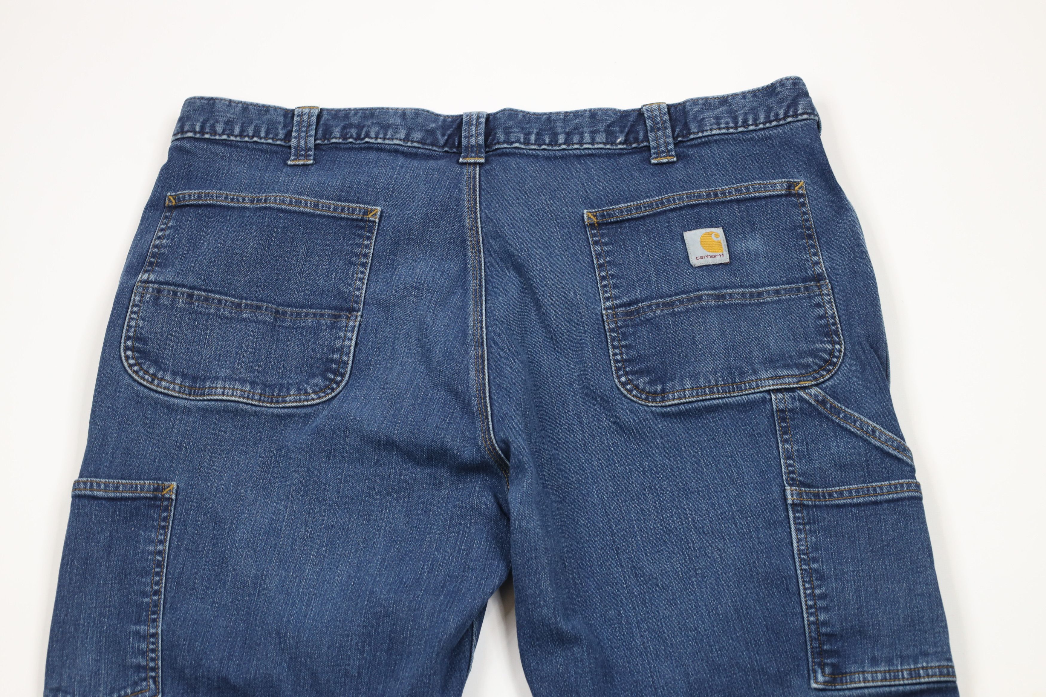 Carhartt × Vintage Vintage Y2K Carhartt Spell Relaxed Fit Dungaree Denim Jeans Size US 42 / EU 58 - 9 Thumbnail
