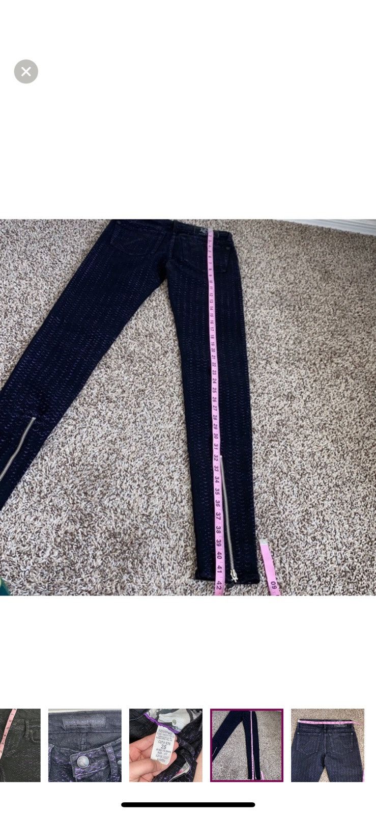 Rock & Republic Rock and republic snake print skinny jeans size 0 Size 25" / US 0 / IT 36 - 6 Thumbnail