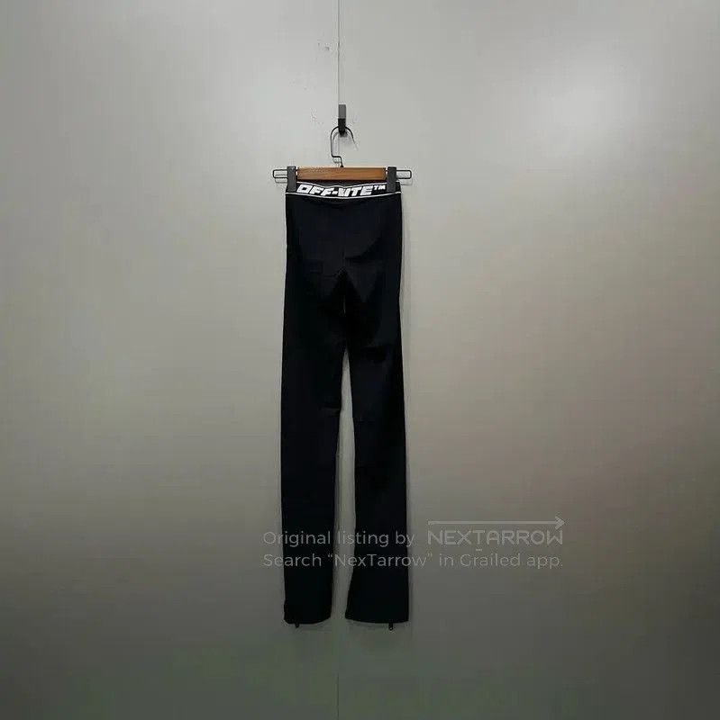 Off-White Off-White Black Logo Women's Casual Pants . Size 22" - 2 Thumbnail
