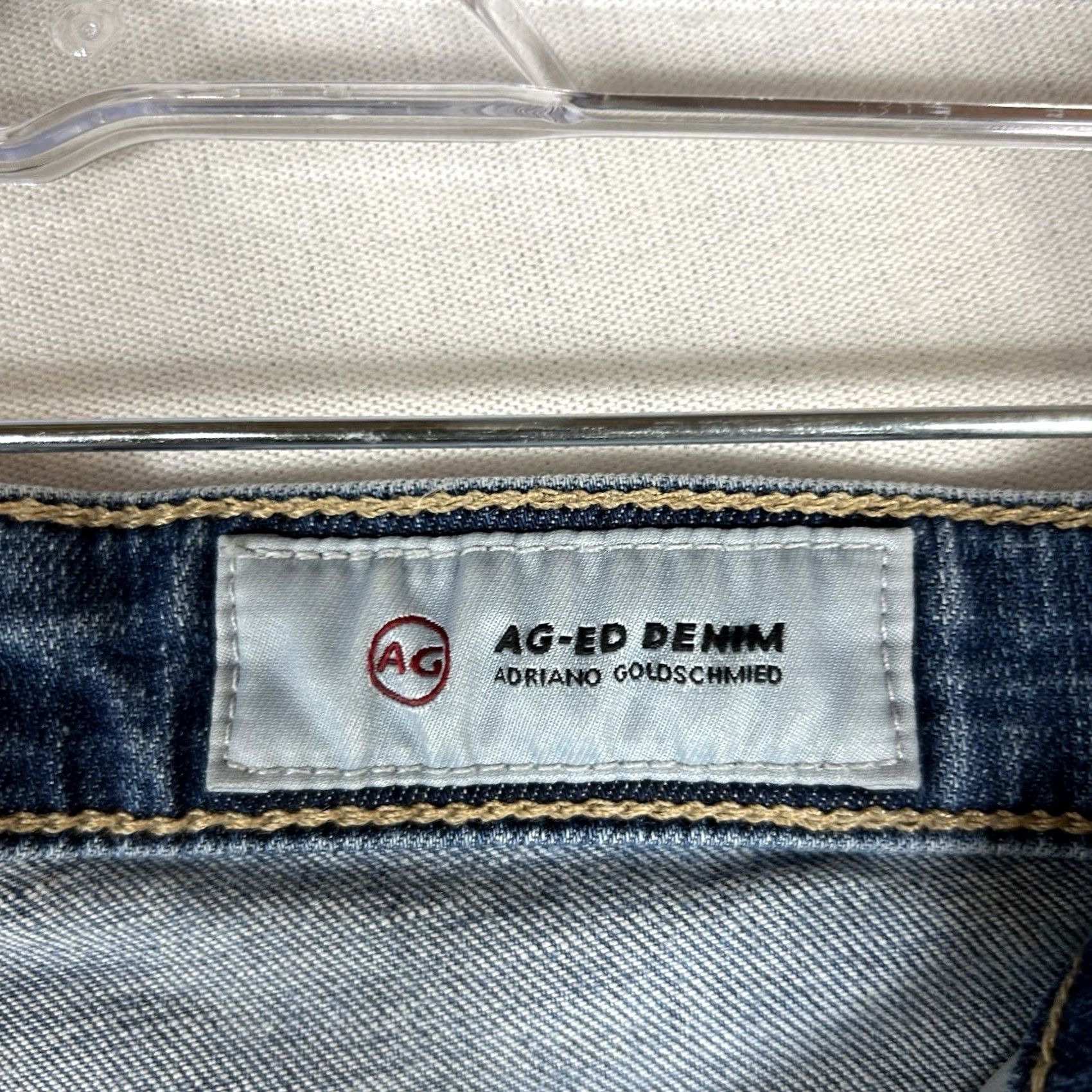 Vintage AG Adriano Goldschmied The Prima Jeans Women’s 28R Cigarette Skinny Ankle Denim Blue City Hipster Rock USA - Mens/Womens Size 28" / US 6 / IT 42 - 5 Thumbnail