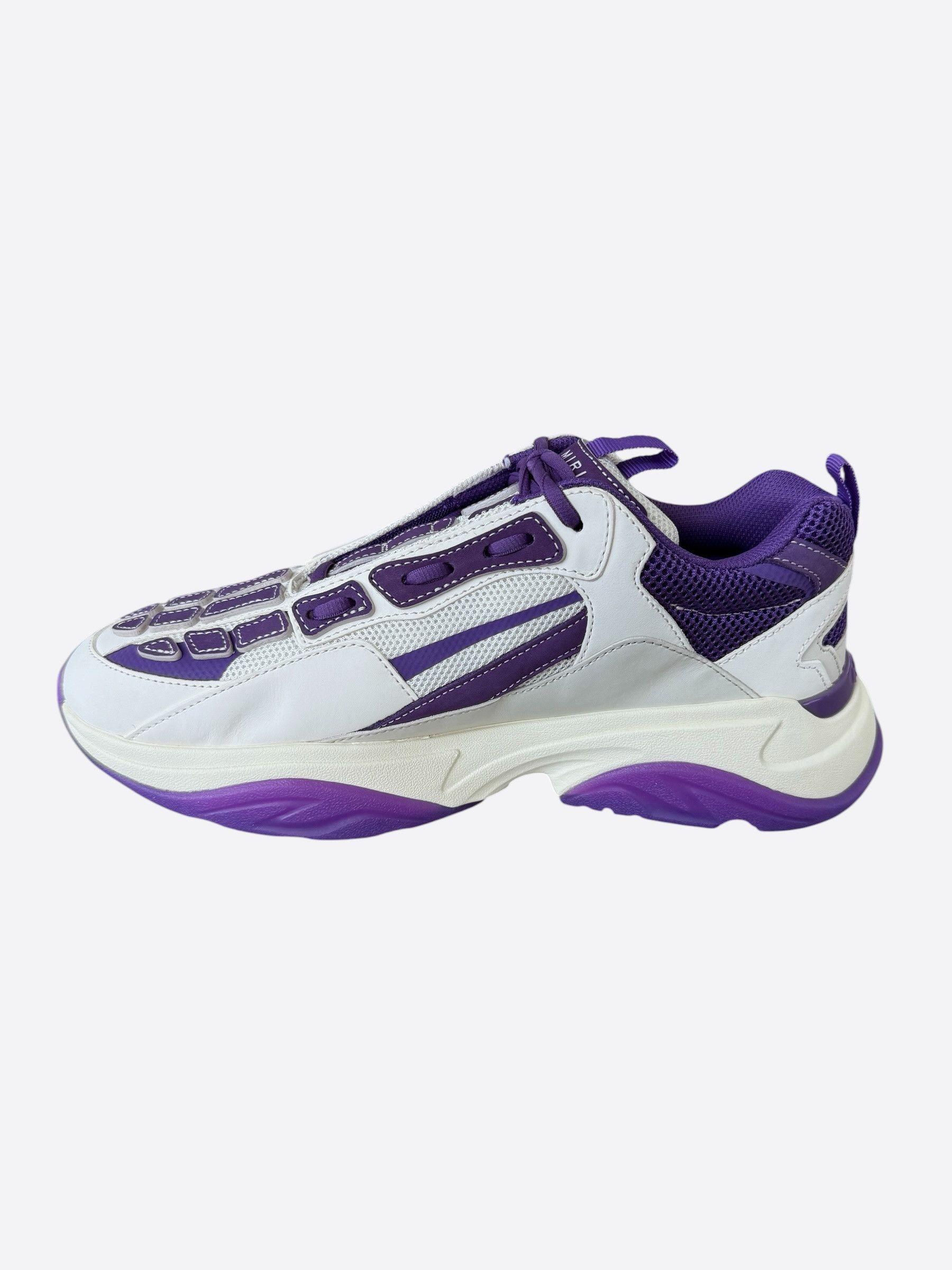 Amiri Amiri White & Purple Bones Runners Size US 10 / EU 43 - 6 Thumbnail