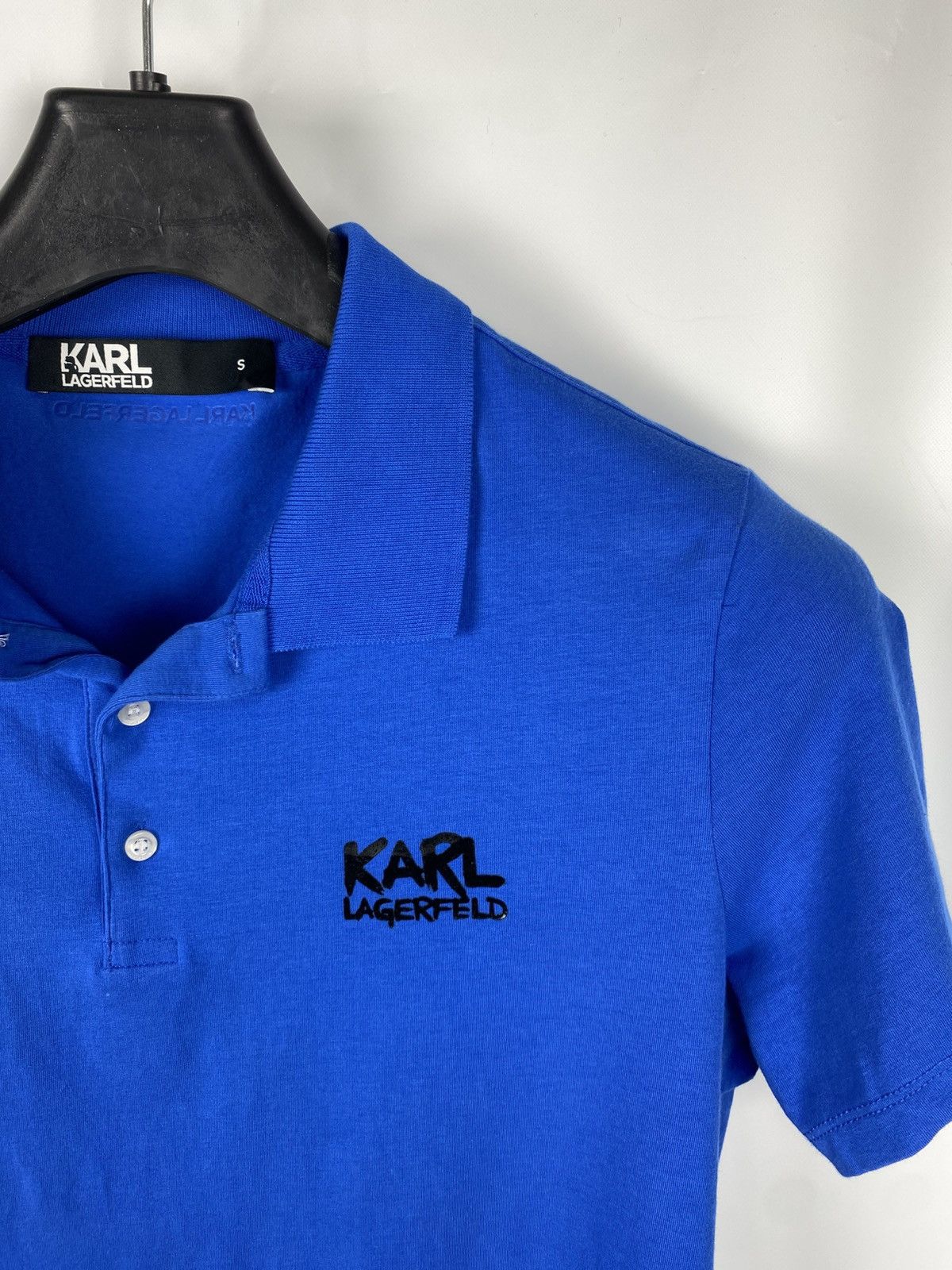 Karl Lagerfeld Karl Lagerfeld Men Polo Tee Stretch Cotton Logo Graffity S Size US S / EU 44-46 / 1 - 2 Thumbnail