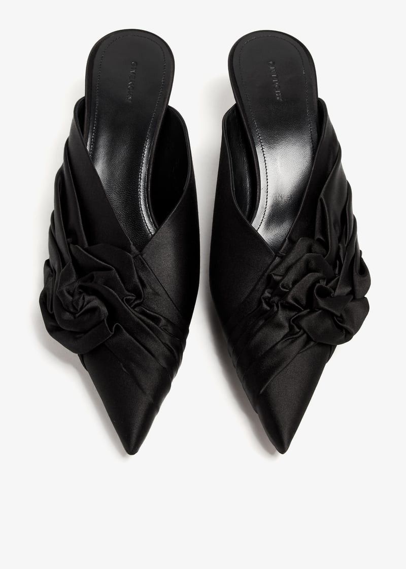 Givenchy o1w1db10525 Twist Mules in Black Size US 7 / IT 37 - 4 Thumbnail