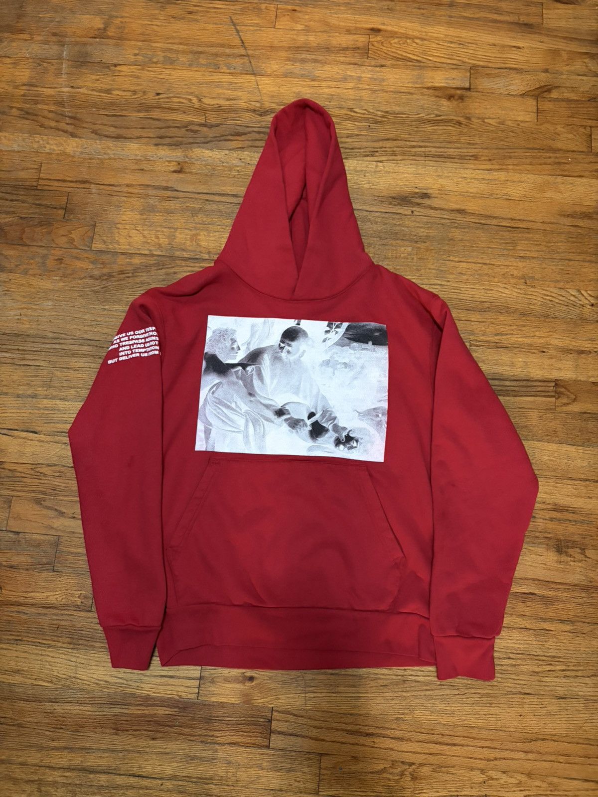 Revenge Sacrifice of Issac Hoodie Red White