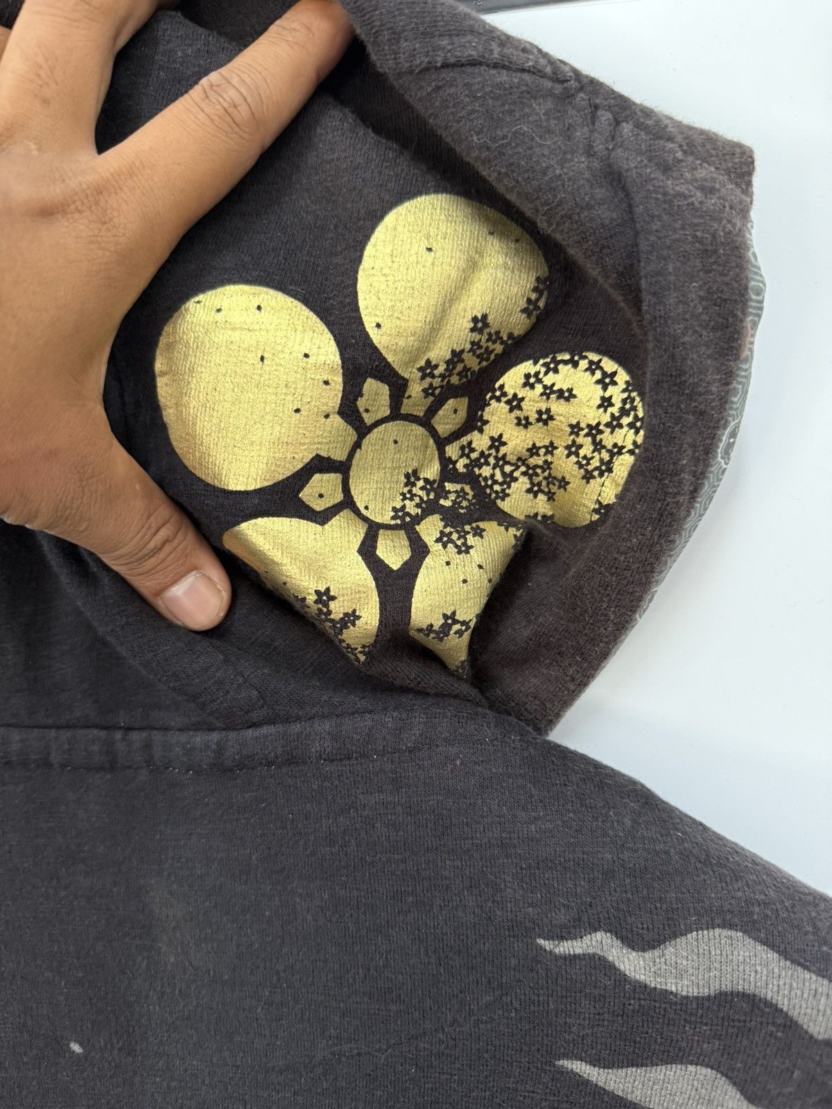 Japanese Brand 🇯🇵 Japan Sukajan Sakura Printed Style Sweat Zipper Hoodie Size US M / EU 48-50 / 2 - 12 Thumbnail