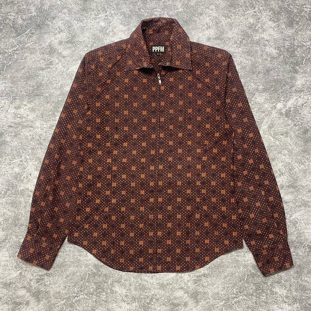 PPFM Vintage Full Print Zip Shirt