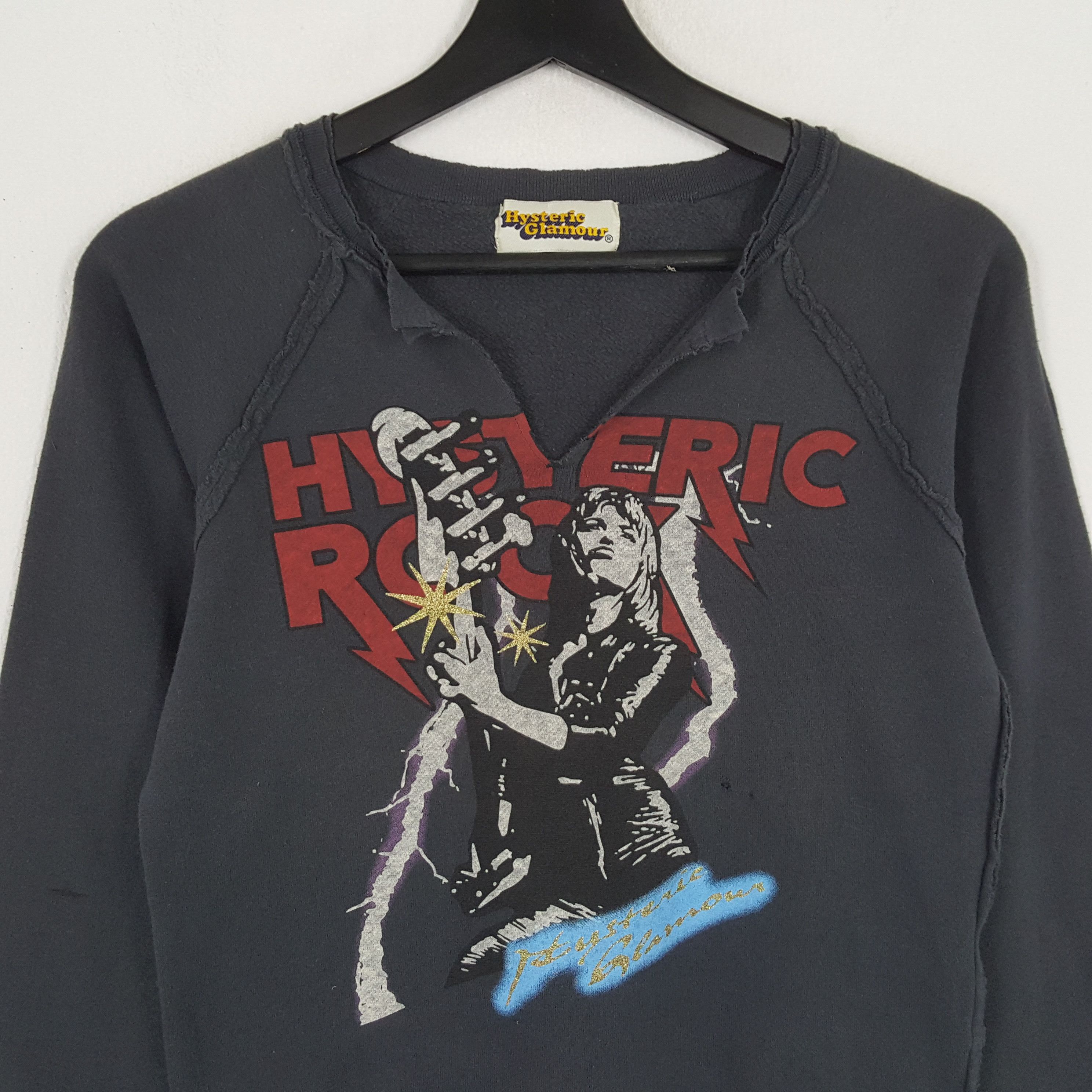 Hysteric Glamour × Japanese Brand × Vintage HYSTERIC GLAMOUR Japanese Brand Rock Style Sweatshirt Size S / US 4 / IT 40 - 2 Thumbnail