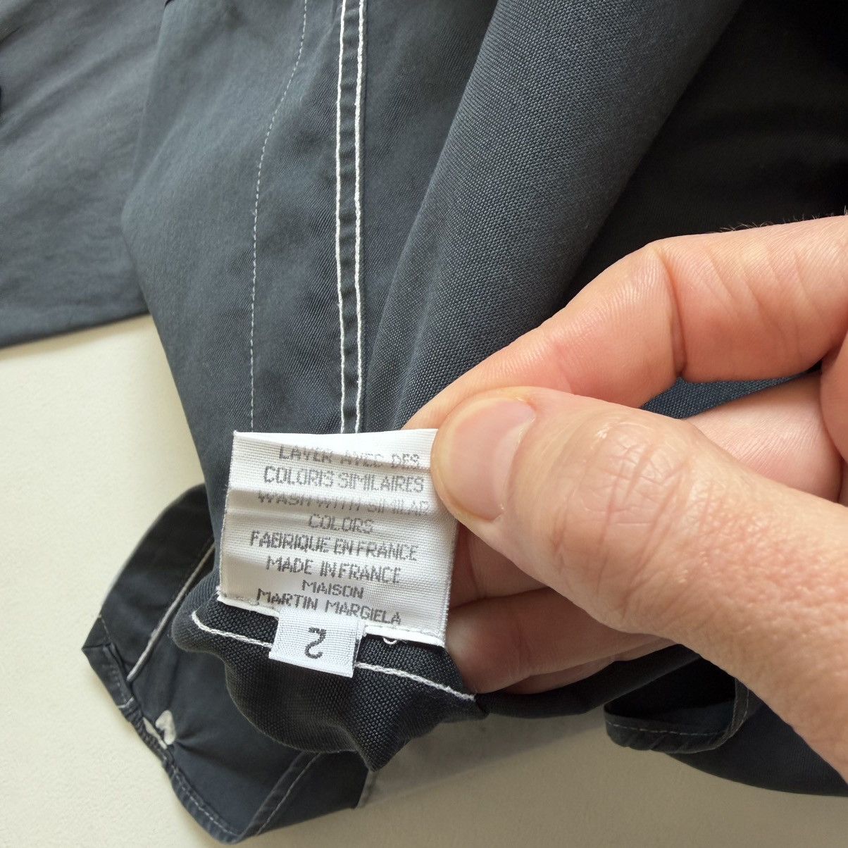 Maison Margiela S/S 04 ⓪ ① ⓪ Thrashed Artisanal Reworked Shirt Size US M / EU 48-50 / 2 - 16 Thumbnail