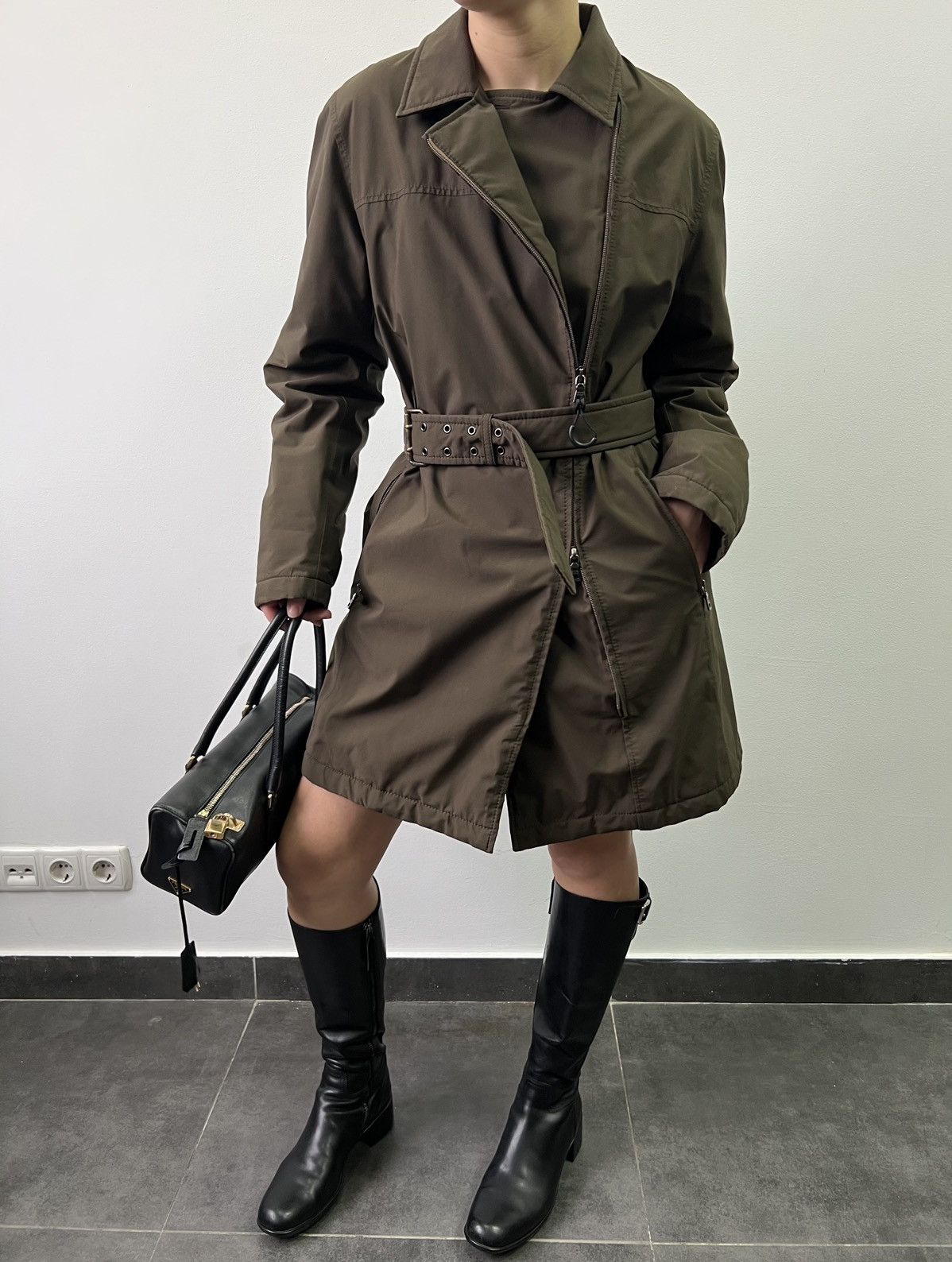 Prada Vintage Prada Sport Goretex Long Coat Woman’s Size L Size M / US 6-8 / IT 42-44 - 3 Thumbnail