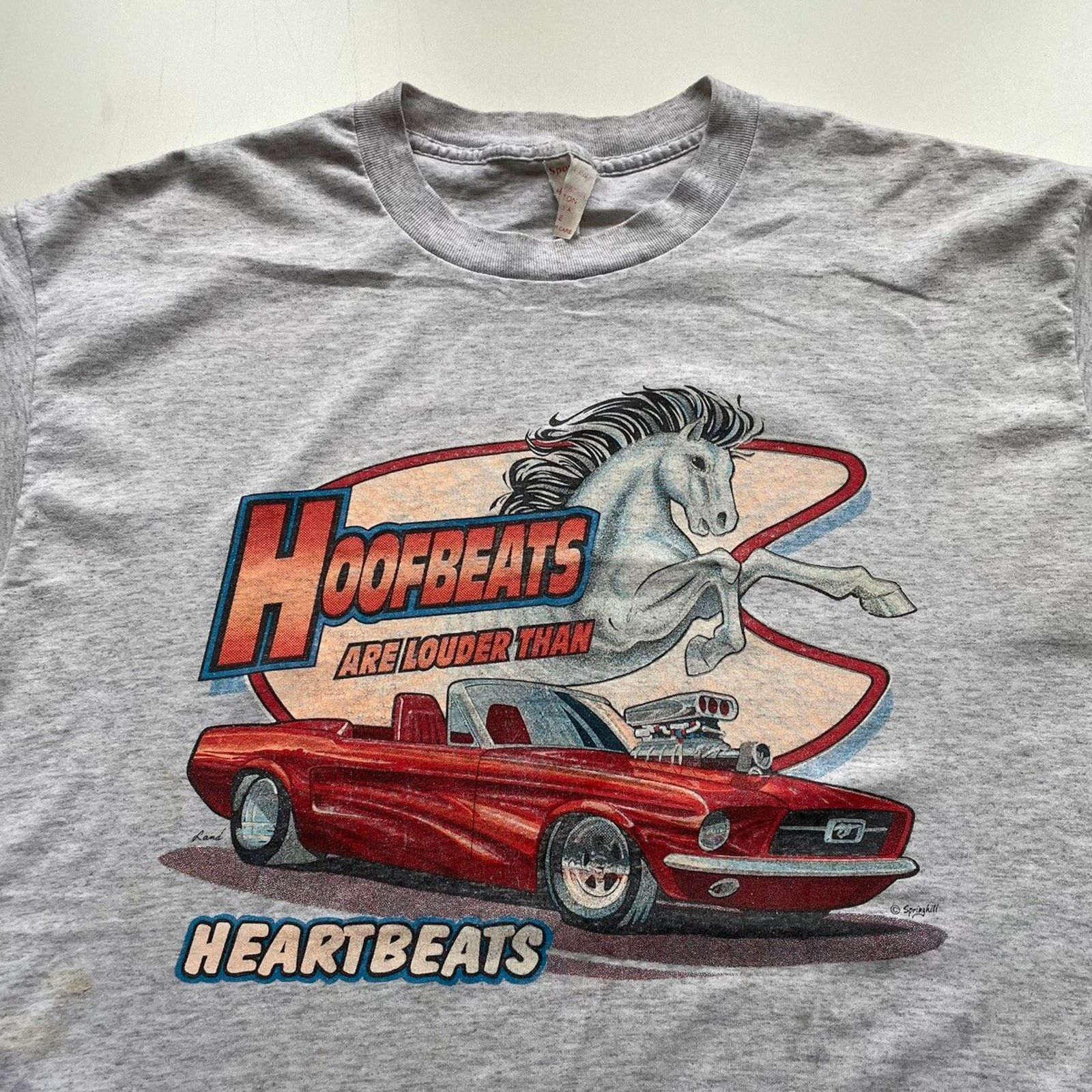 Ford × Vintage Vintage 90s Ford Mustang Art T Shirt Large Made In USA Rare Size US L / EU 52-54 / 3 - 2 Thumbnail