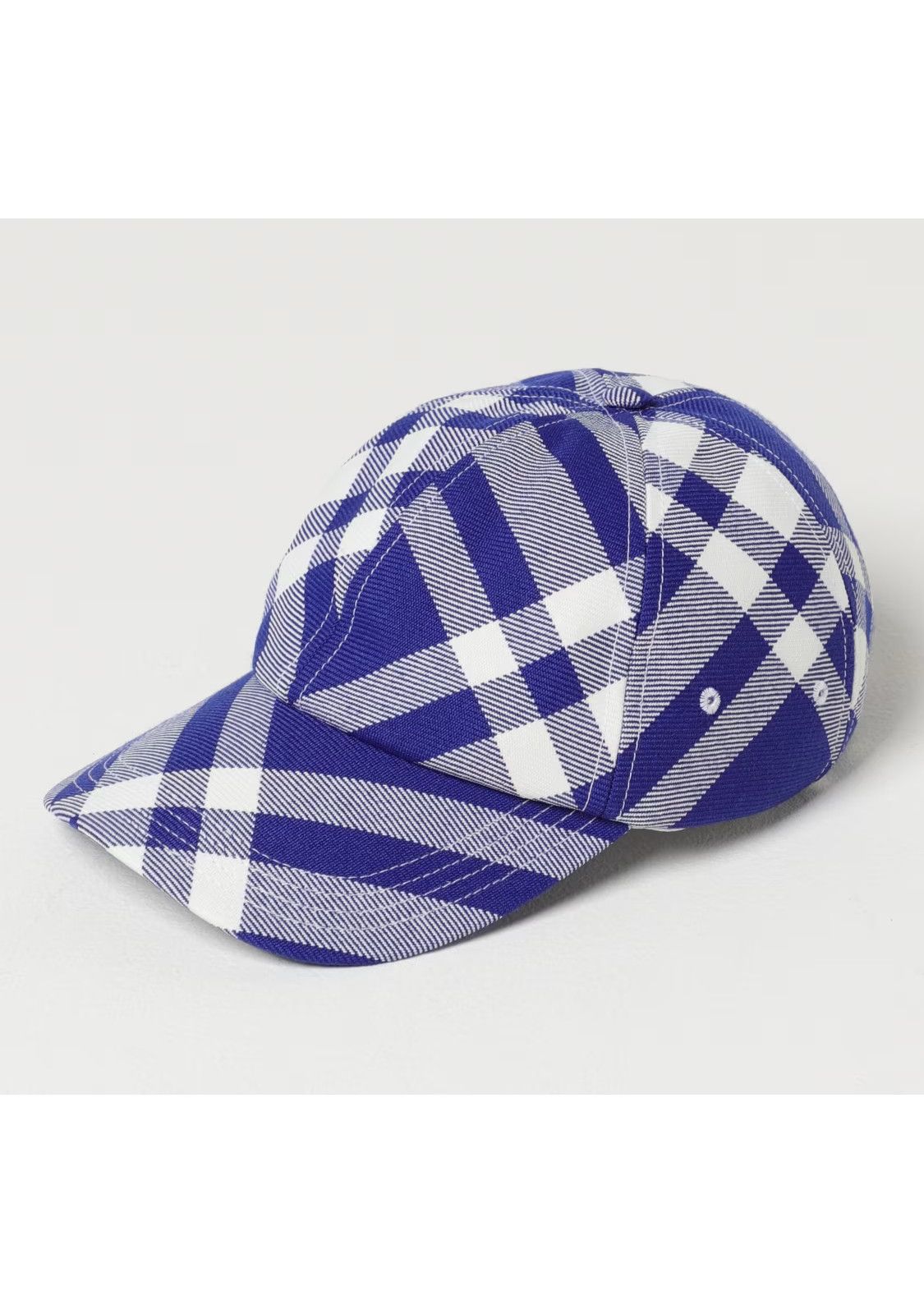 Burberry BURBERRY blue white check nylon wool baseball cap Daniel Lee Size ONE SIZE - 1 Thumbnail