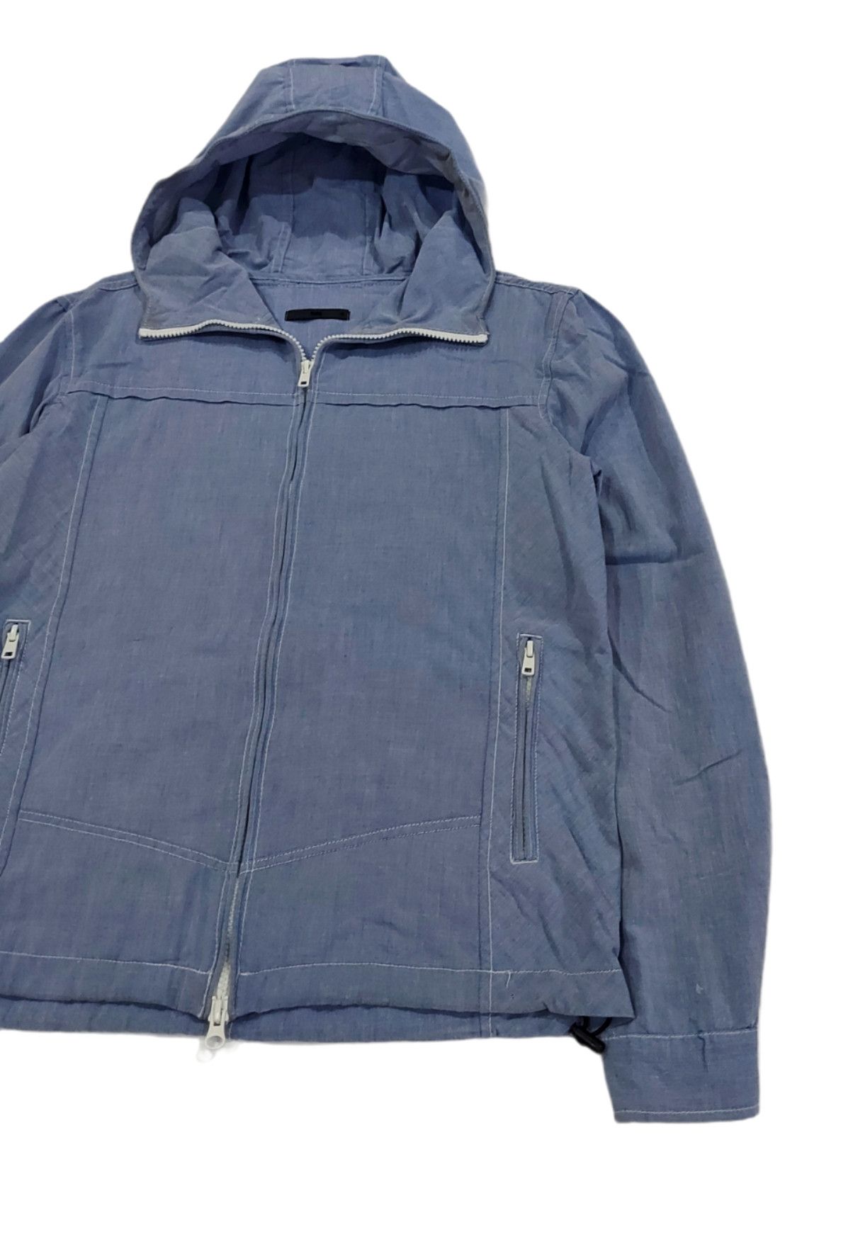 Designer × HARE × Japanese Brand Rare! Hare Japan Denim Blue Hoodie Light Jacket Size US S / EU 44-46 / 1 - 3 Thumbnail