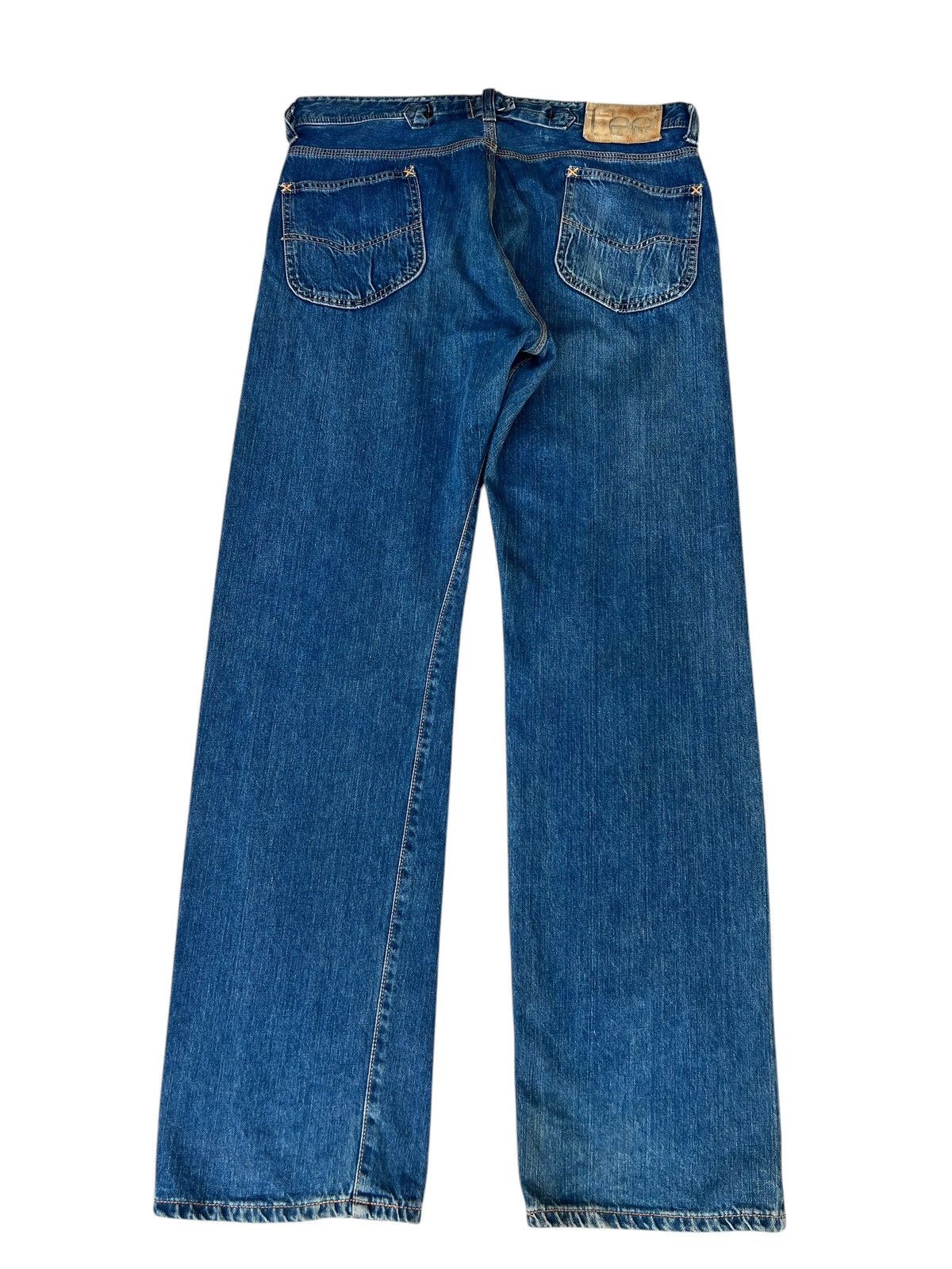 Lee × Vintage 90s Lee Cowboy Union Made Mud Denim Selvedge Jeans Size US 36 / EU 52 - 16 Thumbnail