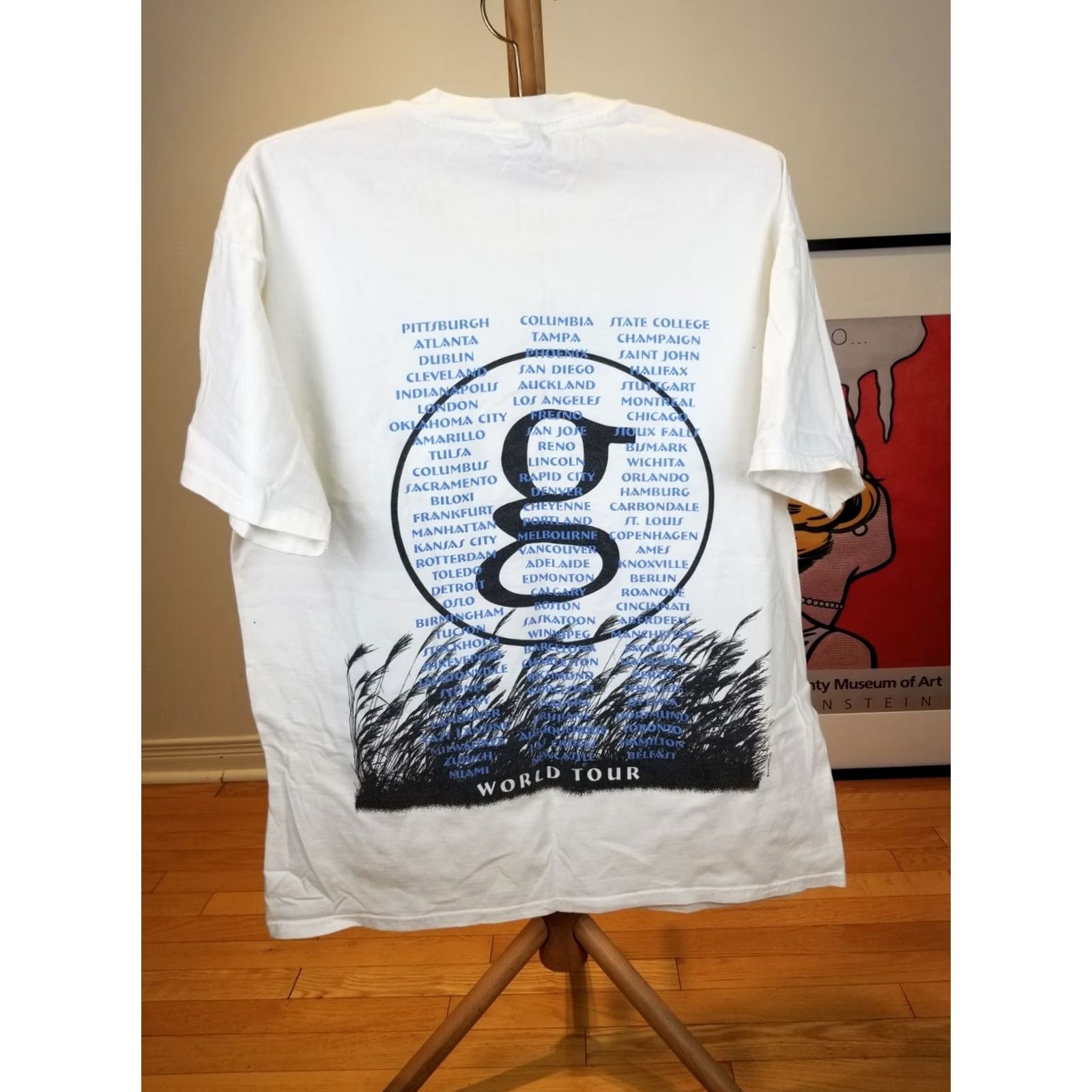 Brooks VINTAGE GARTH BROOKS COUNTRY MUSIC WORLD TOUR T-SHIRT XLARGE Shirt Men White 1998 Retro Rock Band T-Shirt XS Size US XL / EU 56 / 4 - 6 Thumbnail