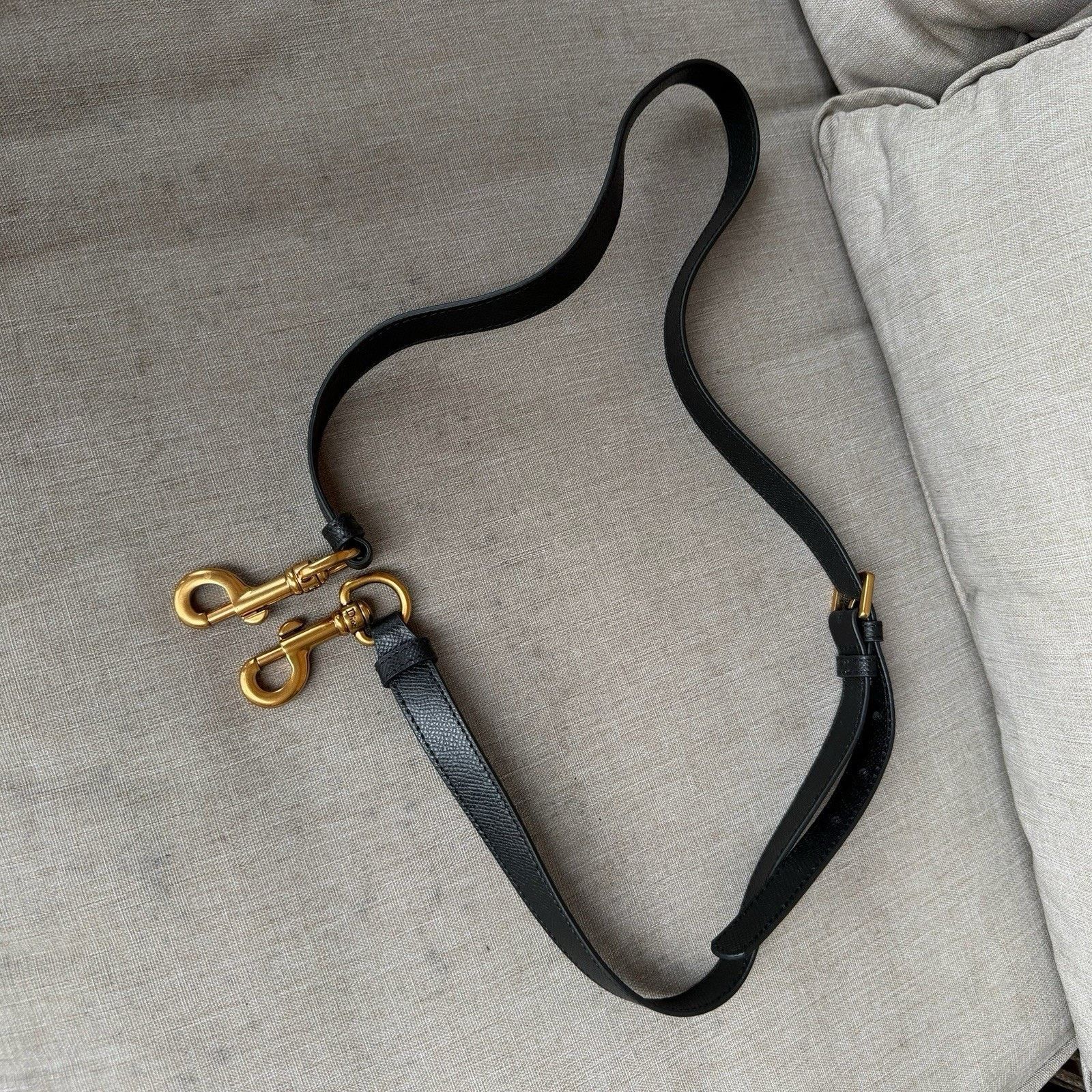 Dior Dior Leather Shoulder Bag Strap Black Size ONE SIZE - 2 Thumbnail