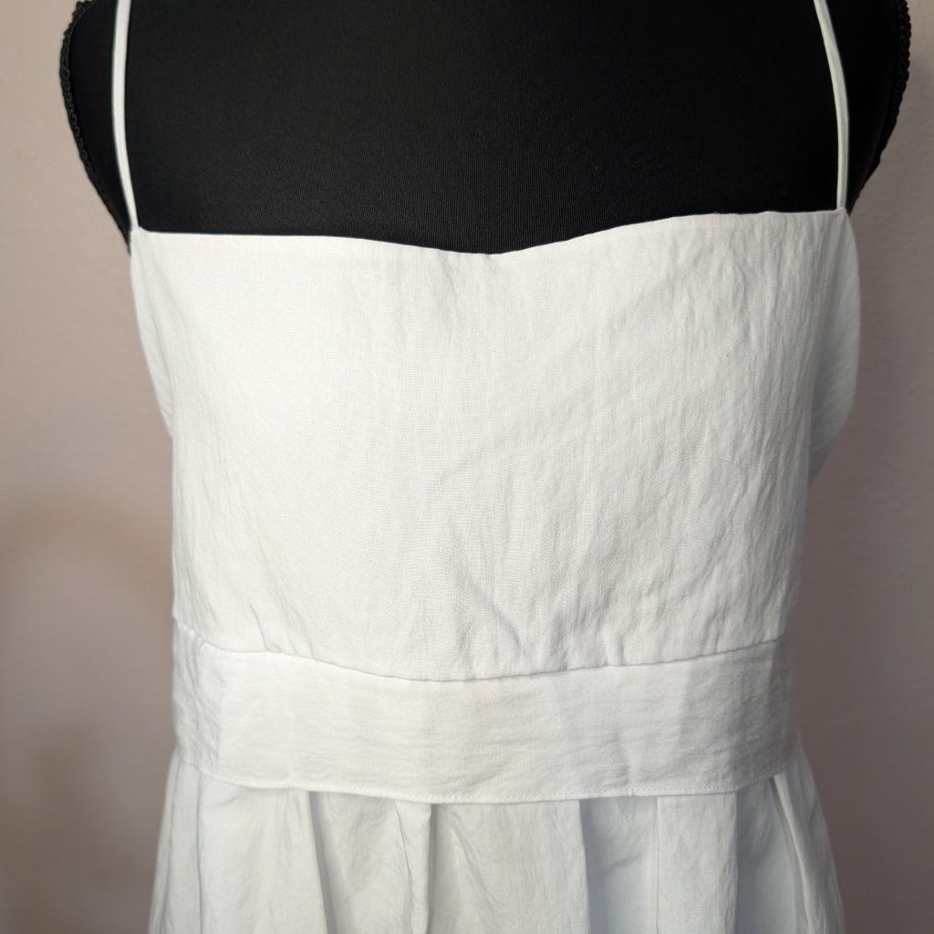 Vince Vince Women's Ruched Paneled White Dress Size XL Size XL / US 12-14 / IT 48-50 - 3 Thumbnail