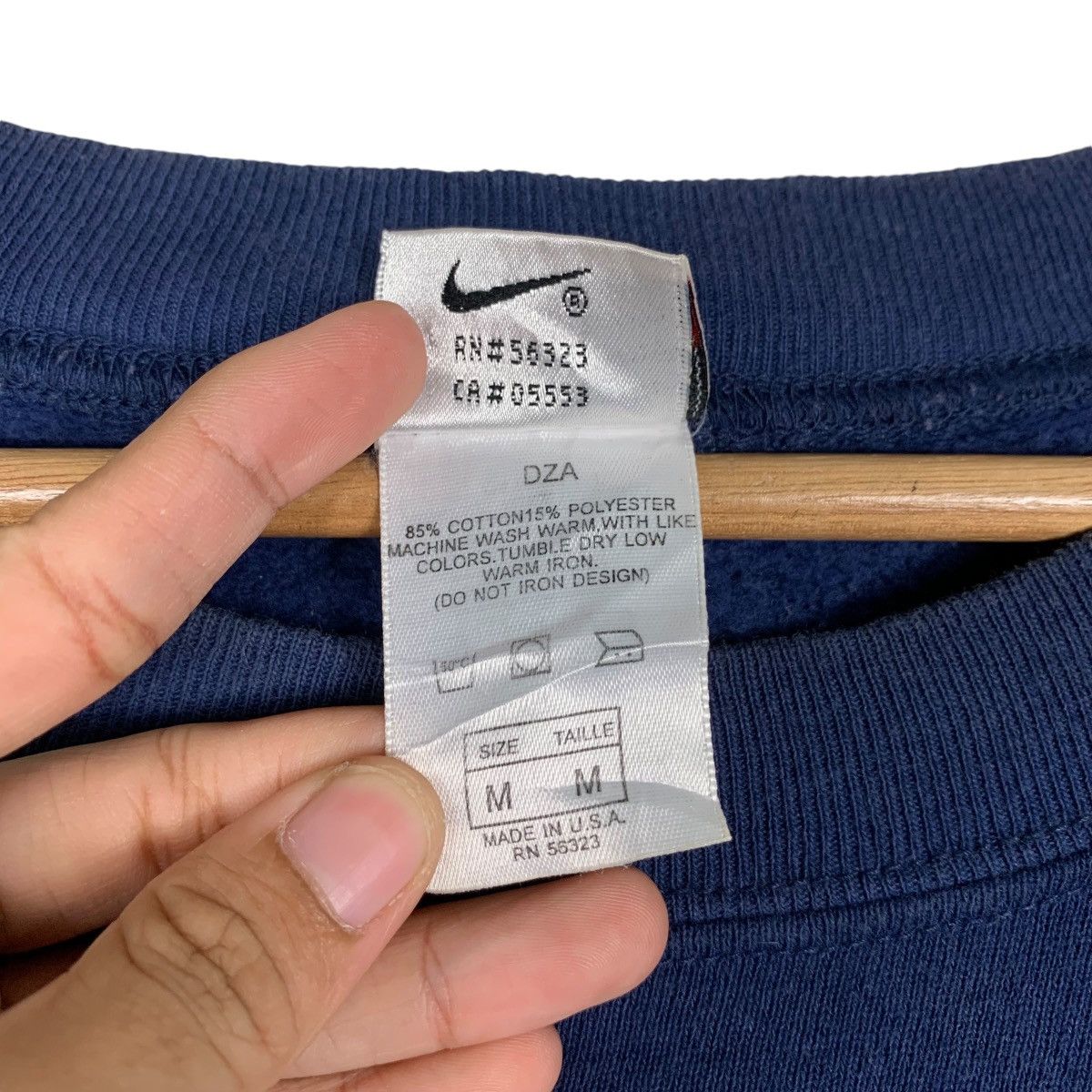 Nike NIKE Big Swoosh Logo Sweatshirt Made in Usa #1386-C63 Size US M / EU 48-50 / 2 - 11 Thumbnail