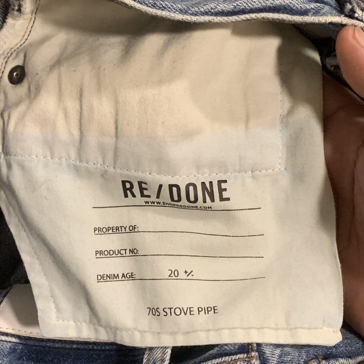 RE/DONE RE / DONE WOMENS STOVE PIPE JEANS Size 27" / US 4 / IT 40 - 10 Thumbnail