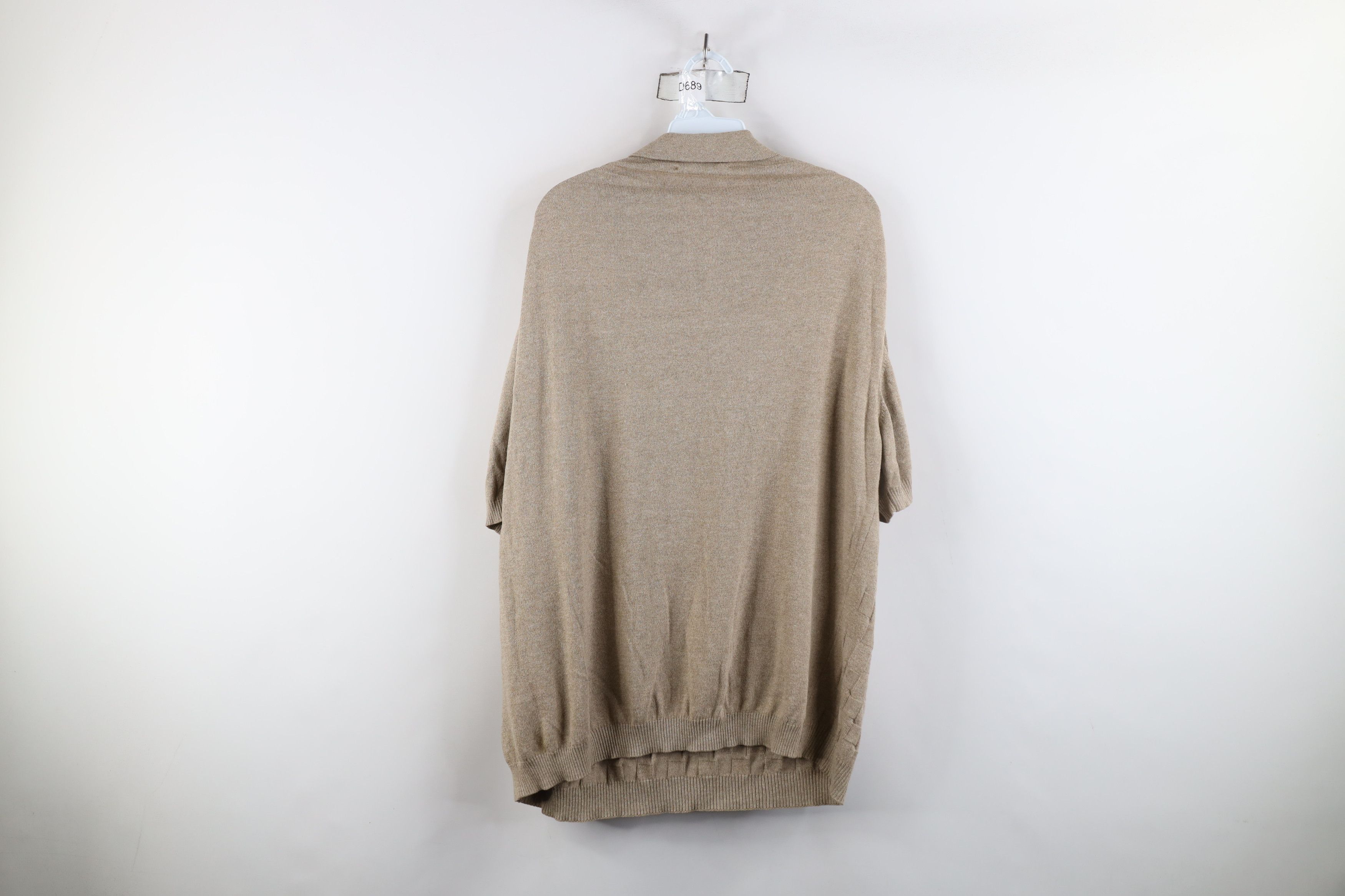 Vintage Vintage 70s Streetwear Weave Knit Collared Polo Shirt Size US XXL / EU 58 / 5 - 9 Thumbnail