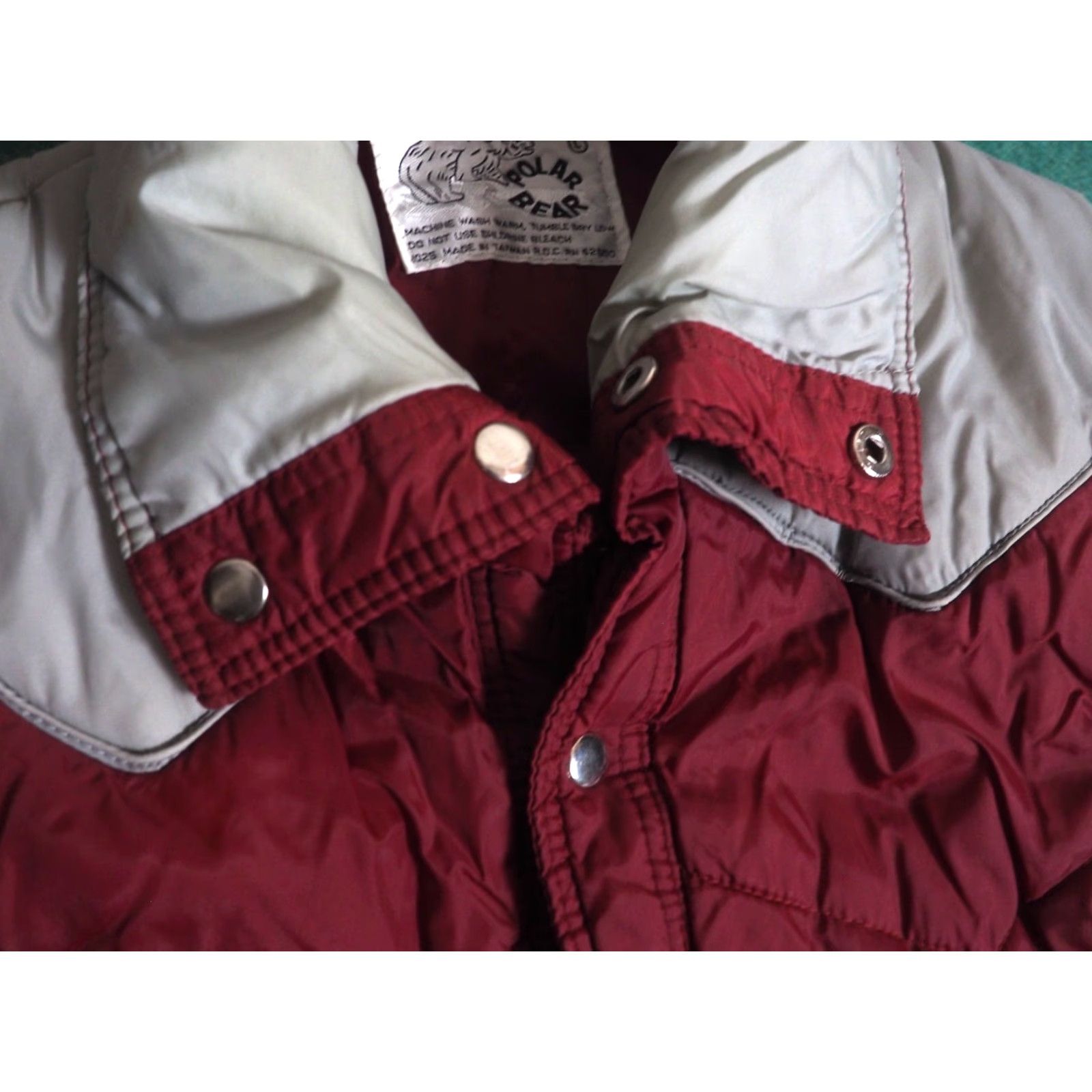 Vintage VINTAGE Polar Bear Vest L Men Red Snap Pocket Quilted 70s 80s Ski Puffer Bodywarmer Insulated Wool? Size US L / EU 52-54 / 3 - 7 Thumbnail