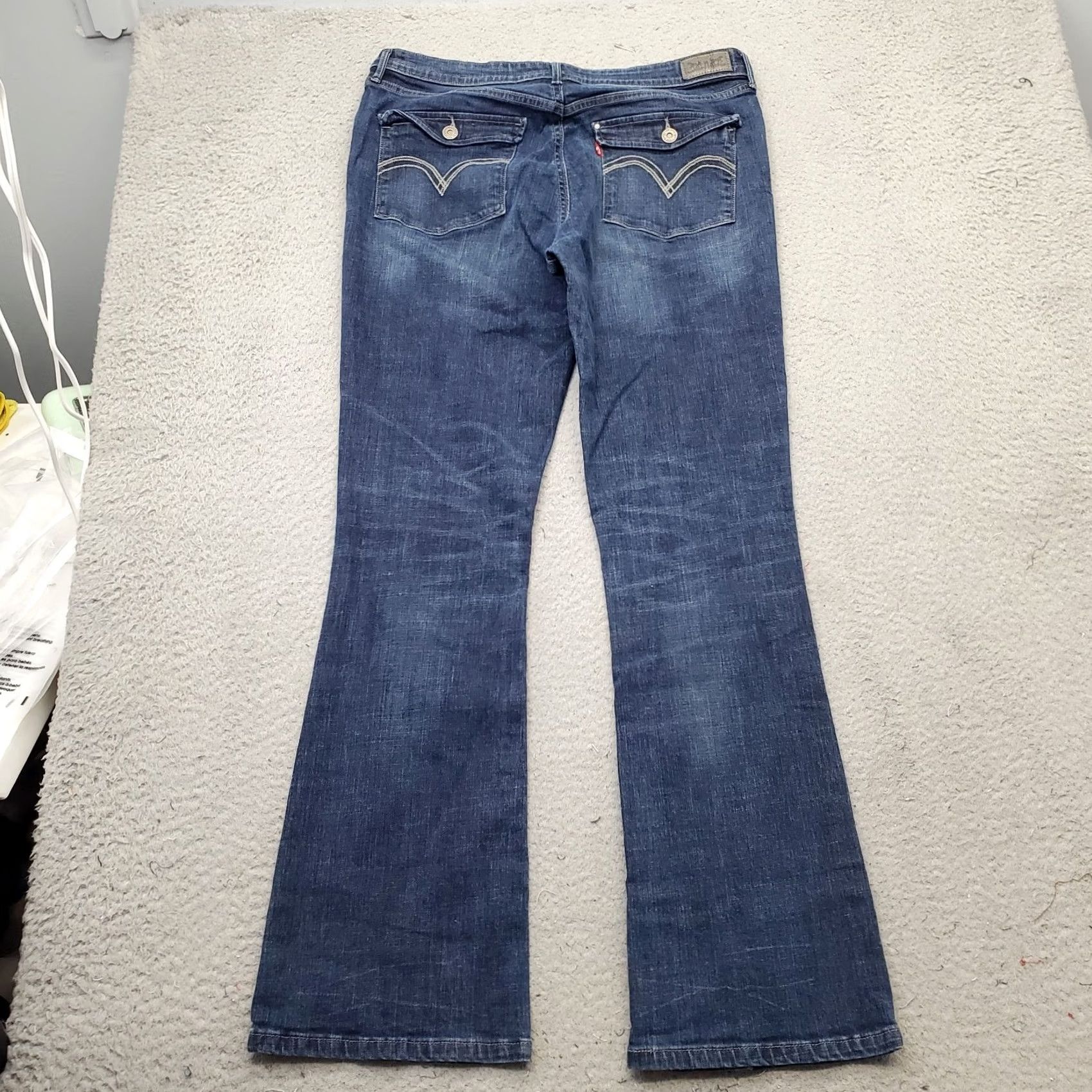 Levi's Levi's Jeans Womens 14 Bootcut Blue Denim Stretch Mid-Rise 5-Pocket Regular Inseam 30.25" Size 14 Womens Type: Jeans Size 36" / US 14 / IT 50 - 2 Thumbnail