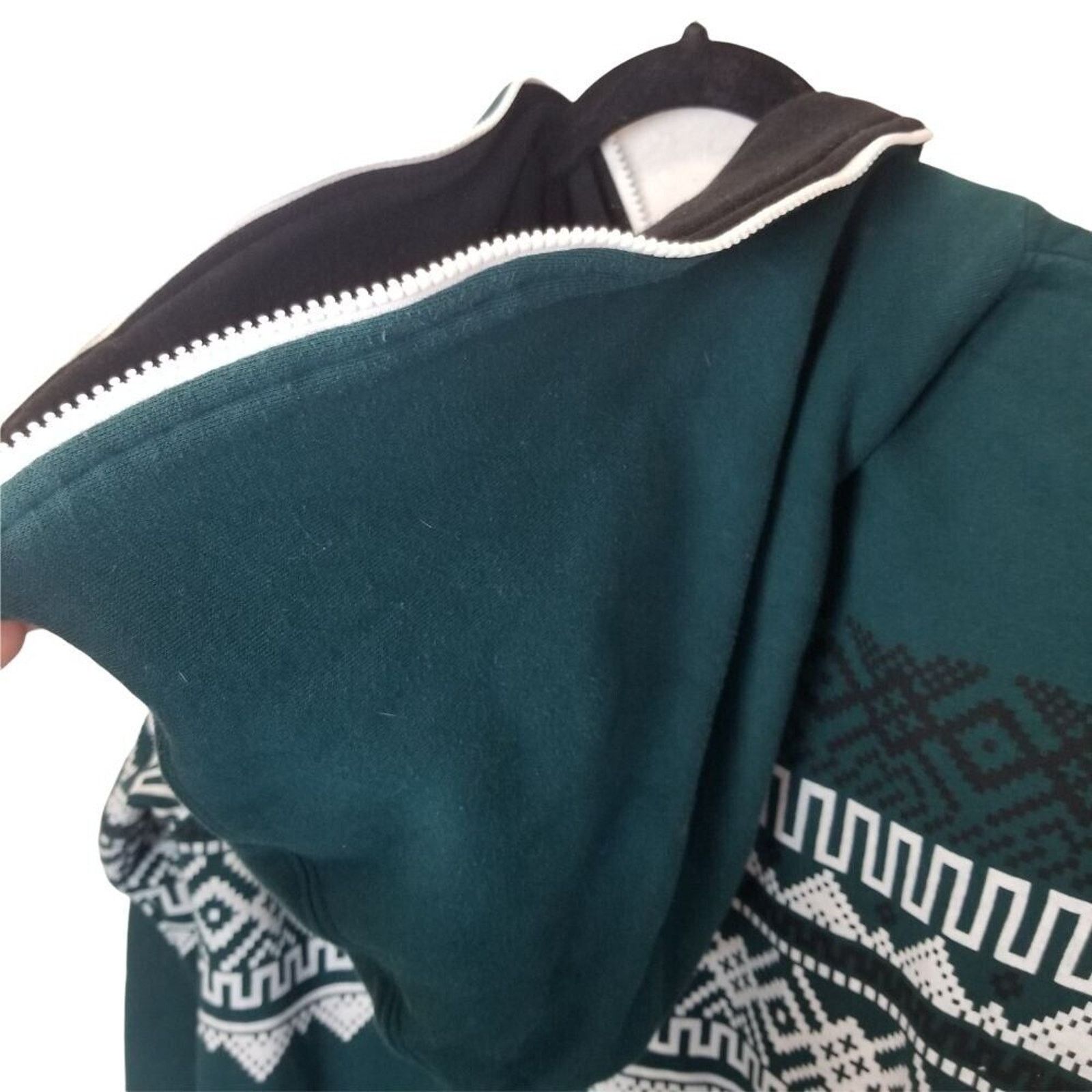 Vintage ZipUps Men One Piece Sweater Hooded Suit XL Nordic Fair Isle Size US XL / EU 56 / 4 - 10 Thumbnail