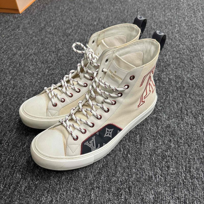 Louis Vuitton Louis Vuitton Tattoo Monogram High-Top Sneakers 0079 Size US 10 / EU 43 - 1 Thumbnail
