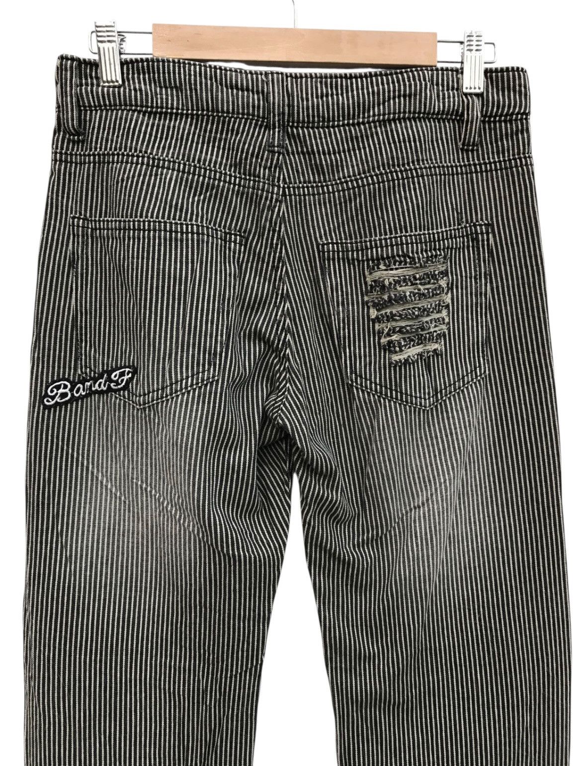 Japanese Brand Stripe Distressed Patches Casual Pants Workers Style Size US 29 - 8 Thumbnail