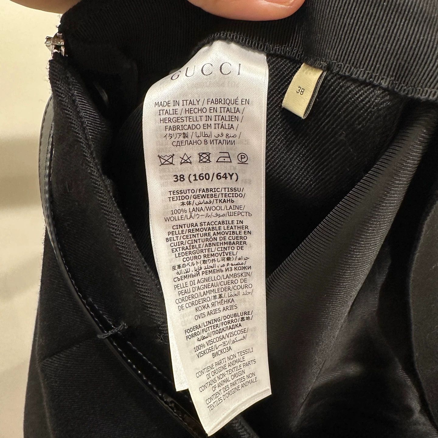 Gucci Gucci Horsebit Wool Skirt 38 mar233 Size 26" / US 2 / IT 38 - 4 Thumbnail