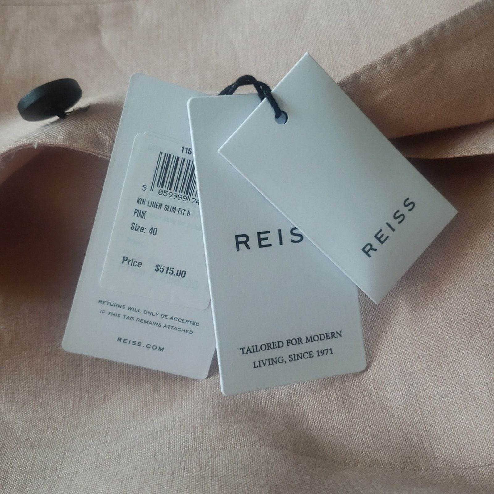Reiss Reiss Kin B Linen Two-Button Blazer, Size 40, RP $515.00 Size 40R - 9 Thumbnail