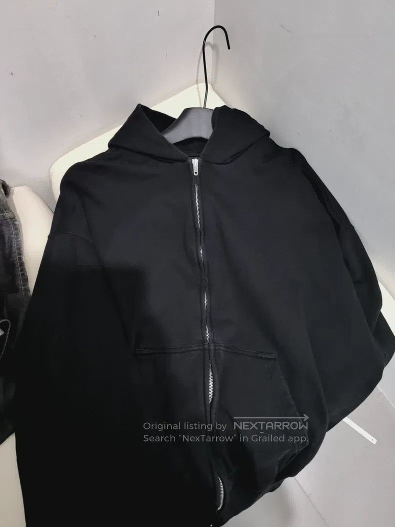 Balenciaga Balenciaga Black Zipper Hooded Sweatshirt Size US M / EU 48-50 / 2 - 1 Thumbnail