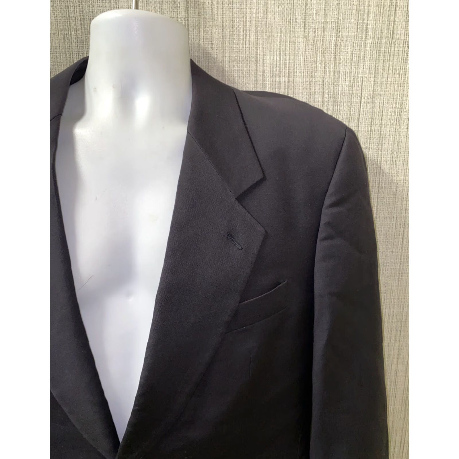 Vintage Mani Sport Coat Navy Blue Wool 2 Button Italian Made Size 39R Men Regular Size US XXS / EU 40 - 2 Thumbnail