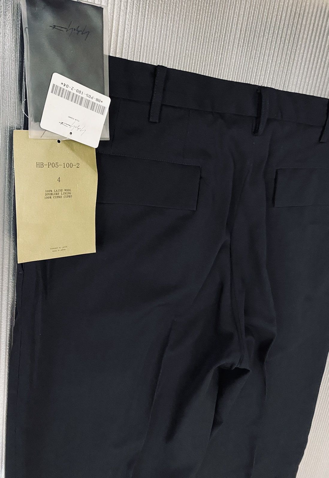 Yohji Yamamoto Yohji Yamamoto 🇯🇵 pour homme Nero wool slacks 4 NWT Size US 37 - 9 Thumbnail