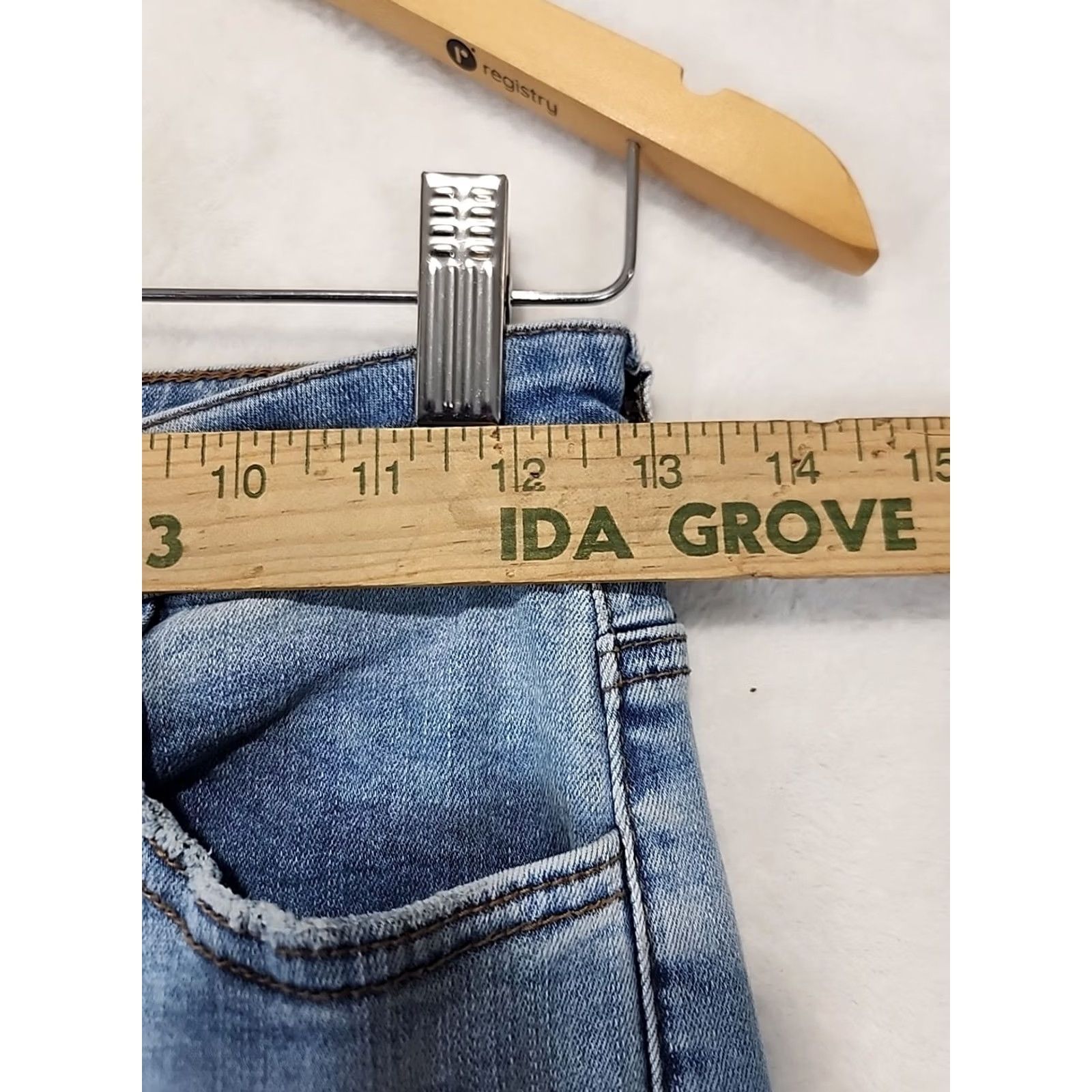 Denime VINTAGE? Jelly Jeans Mid Rise Skinny Stretch Denim Frayed Hem Womens Size 3 Ankle Jeans Blue 5-Pocket Slim N/A Size 26" / US 2 / IT 38 - 6 Thumbnail