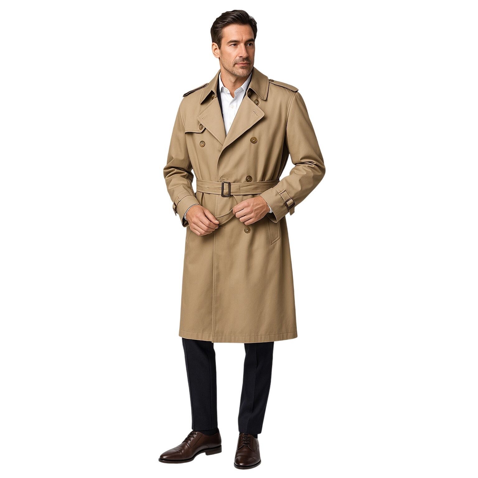 Hardy Amies Hardy Amies Trench Coat w/ Zip-Out Plaid Liner Size 44R Size US S / EU 44-46 / 1 - 1 Thumbnail