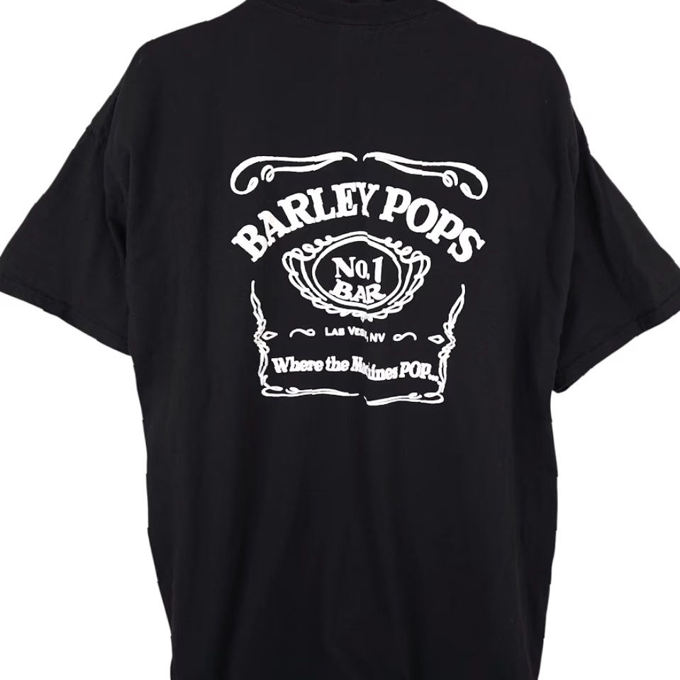 Gildan Barley Pops T Shirt Mens Size 3XL Black Las Vegas Bar Travel Destination Tee Size US S / EU 44-46 / 1 - 5 Thumbnail