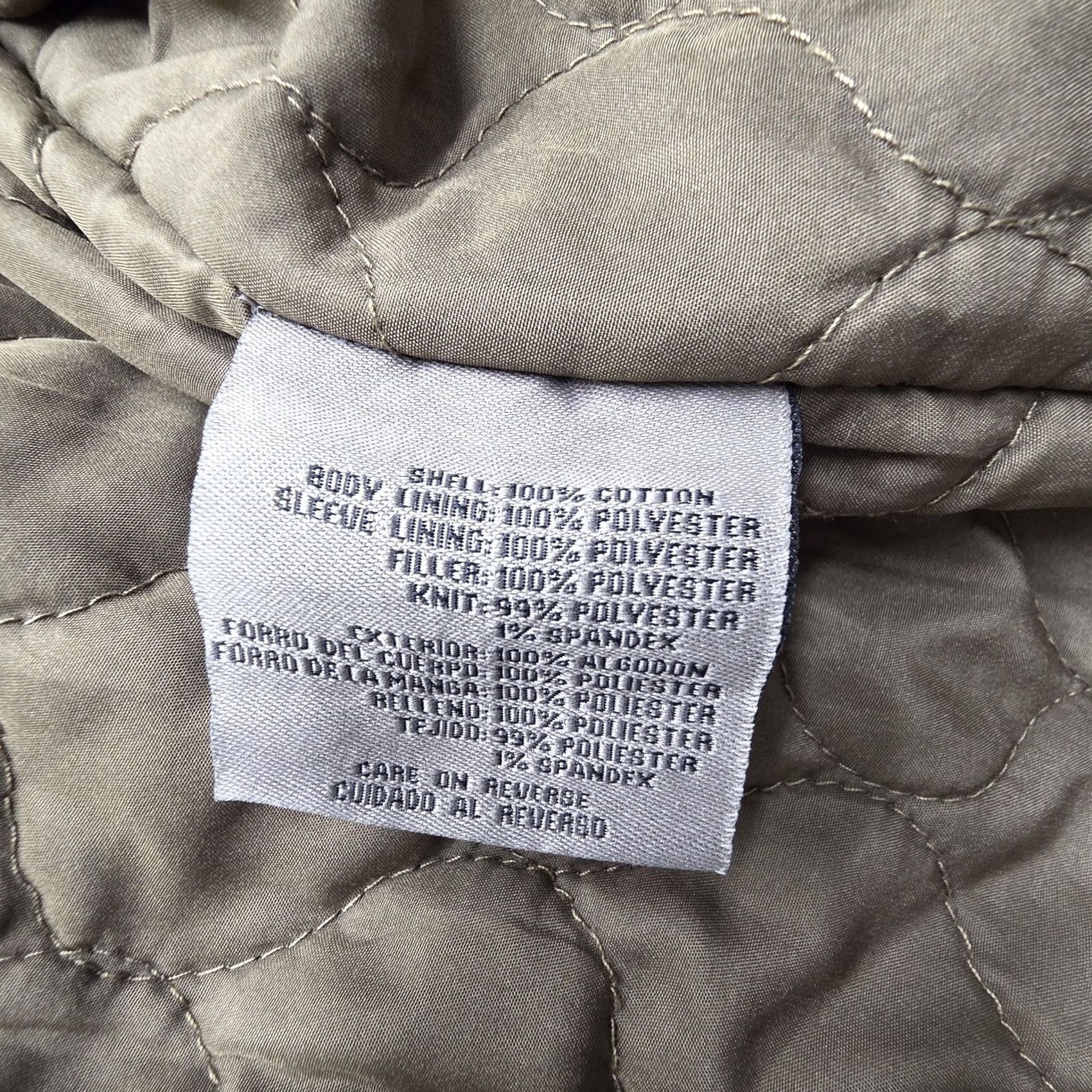 Levi's Jacket Brown Military Lined Insulated Collared Zip Pockets S Mens, Men's — image 4 of 6
