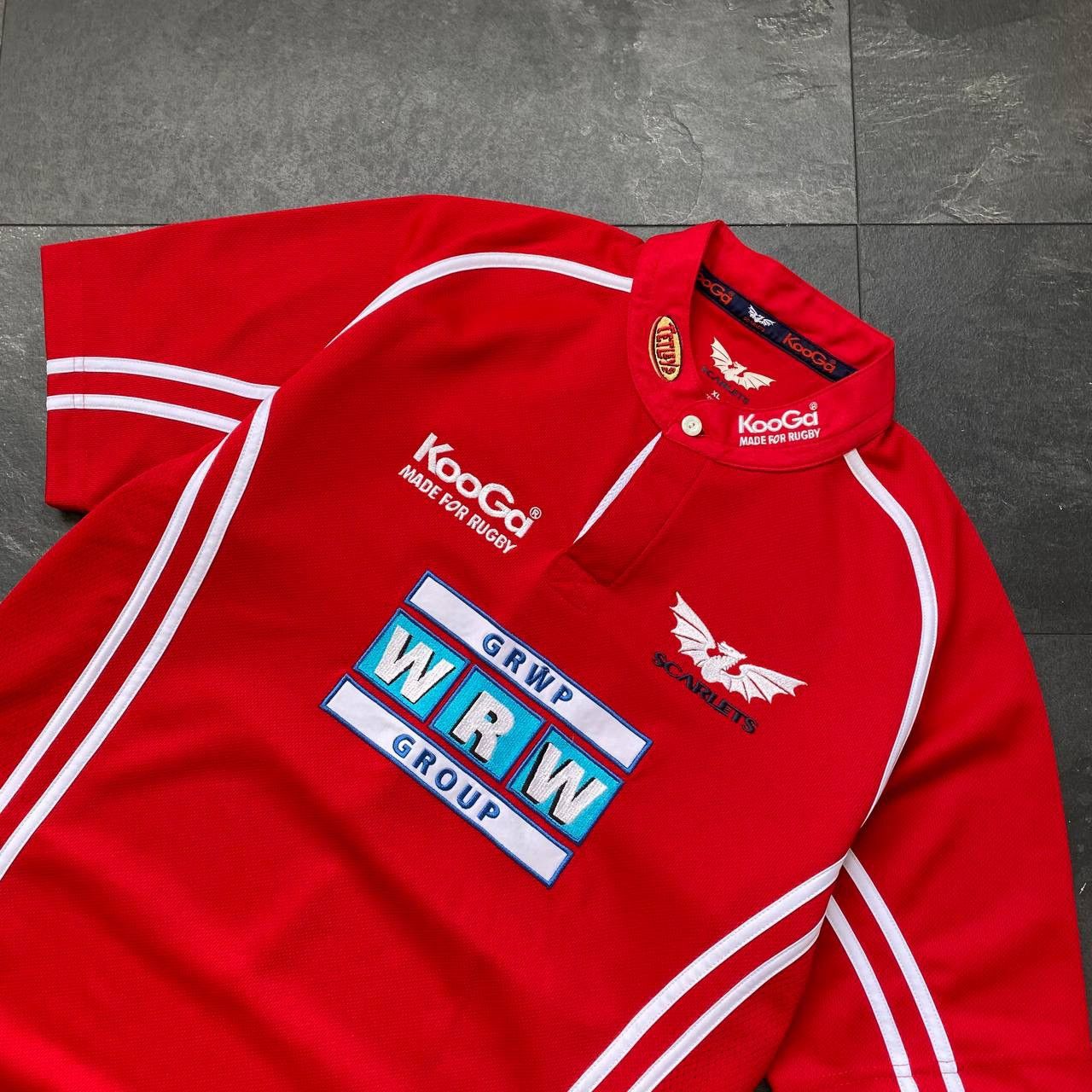 Vintage Kooga Llanelli Scarlets Home Rugby Shirt 2005-06 Size US XL / EU 56 / 4 - 2 Thumbnail